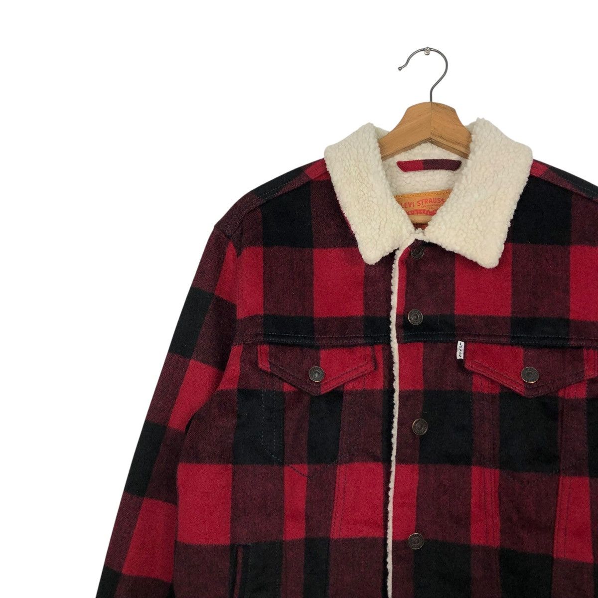 Levi's 🔥VINTAGE CHORE WOOL JACKET BLANKET LEVI’S TARTAN DESIGN Size US M / EU 48-50 / 2 - 9 Thumbnail