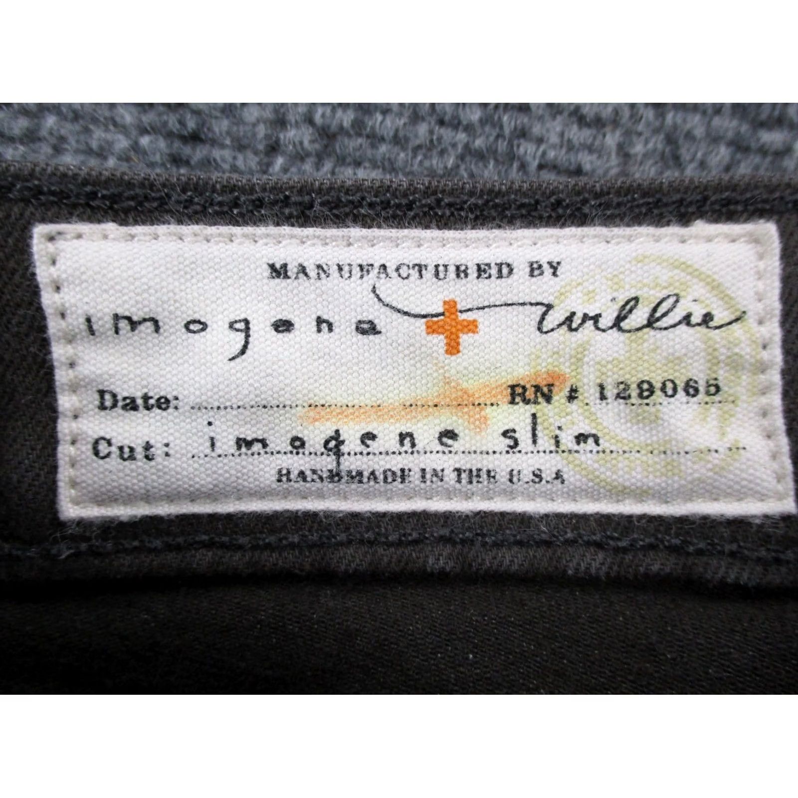 Imogene + Willie Imogene & Willie Pants Womens XS Gray Slim Trouser Canvas Straight Cropped USA Made Size 26" / US 2 / IT 38 - 7 Thumbnail