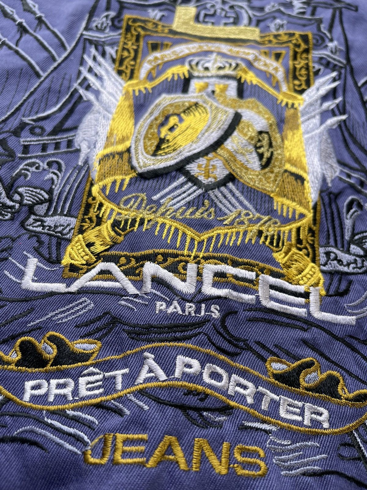 Lancel 🔥Vintage Lancel Paris Embroidered Logo Jacket Size US L / EU 52-54 / 3 - 10 Thumbnail