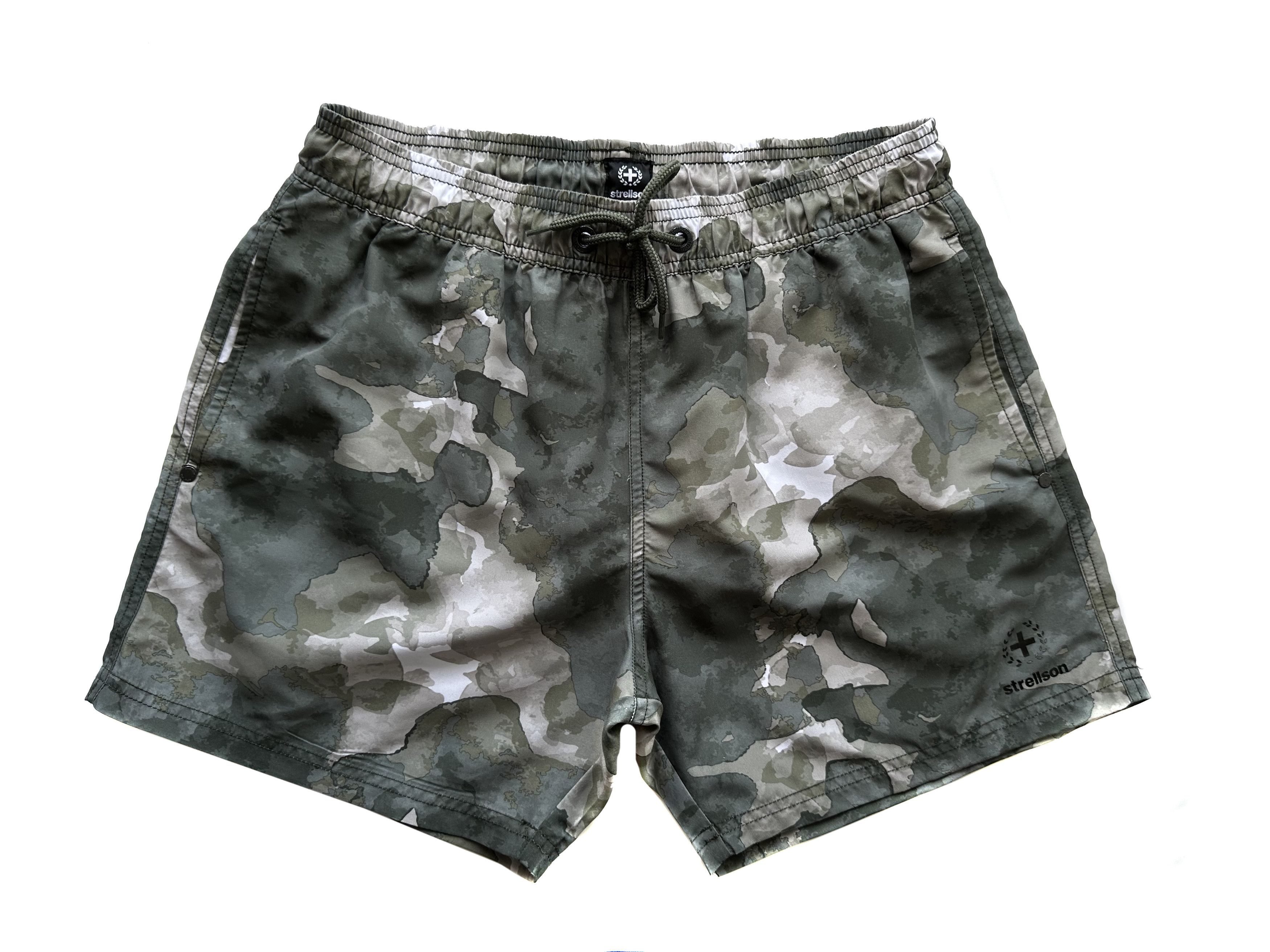 Strellson Strellson aquarelle khaki Swim shorts Size US 31 - 1 Thumbnail