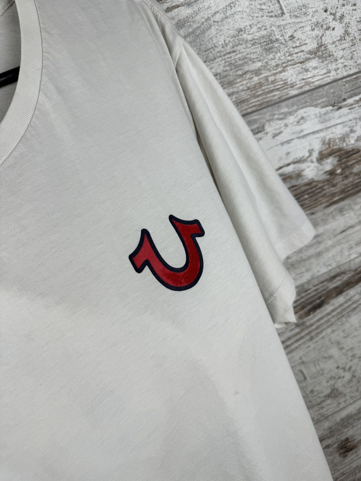 Japanese Brand × True Religion × Vintage Mens Vintage Distressed True Religion T-shirt rare y2k tee Size US L / EU 52-54 / 3 - 7 Thumbnail