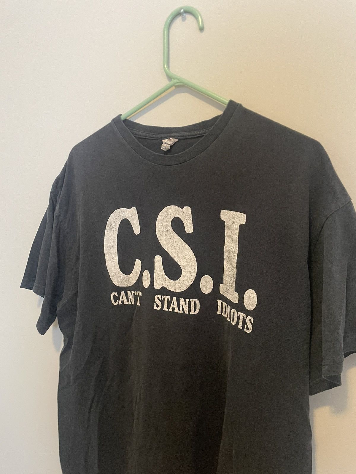 Vintage Vintage CSI “ Can’t Stand Idiots” Tee Size US XL / EU 56 / 4 - 2 Thumbnail