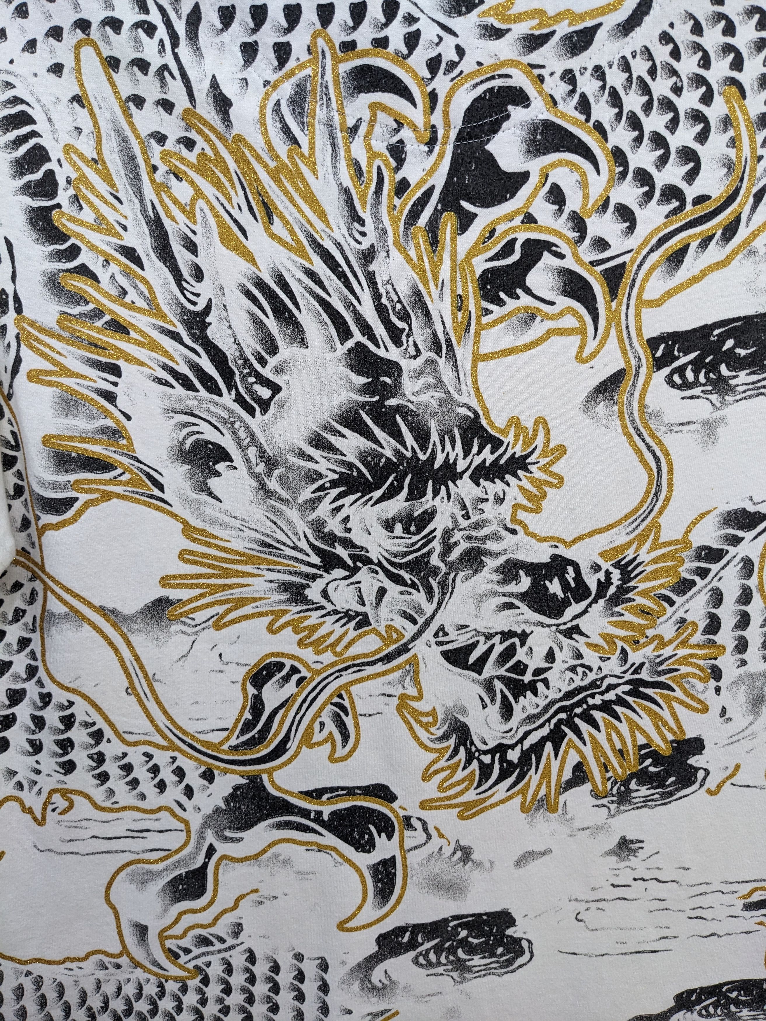 Japanese Brand Japanese Brand Sukajan Dragon Fullprint Tshirt Size US L / EU 52-54 / 3 - 3 Thumbnail