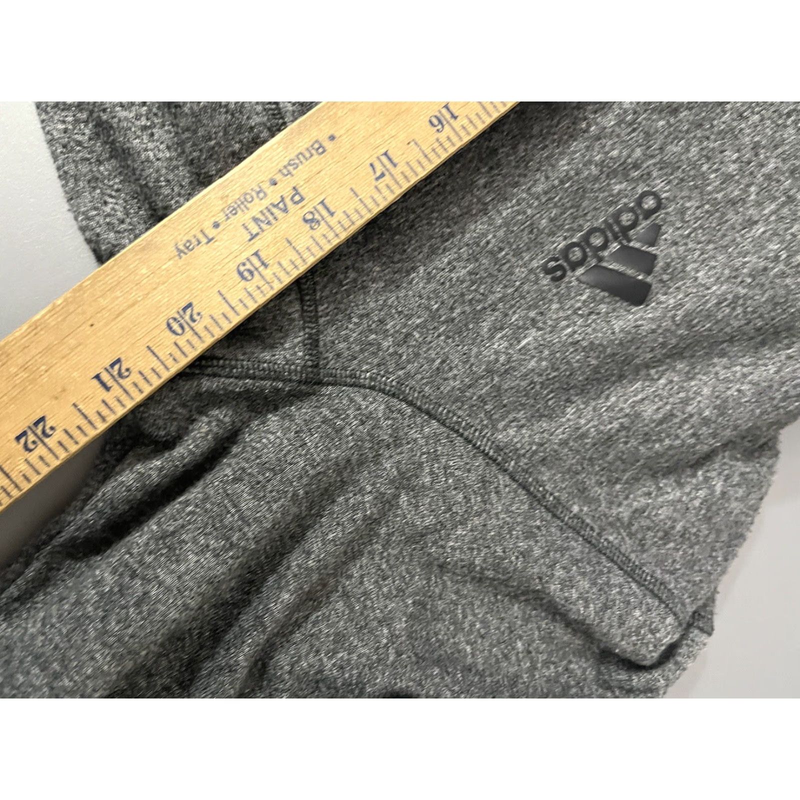 Adidas VINTAGE Adidas Climawarm Hoodie - Gray Black - Drawstring Hood - Women's - Size M Size M / US 6-8 / IT 42-44 - 6 Thumbnail
