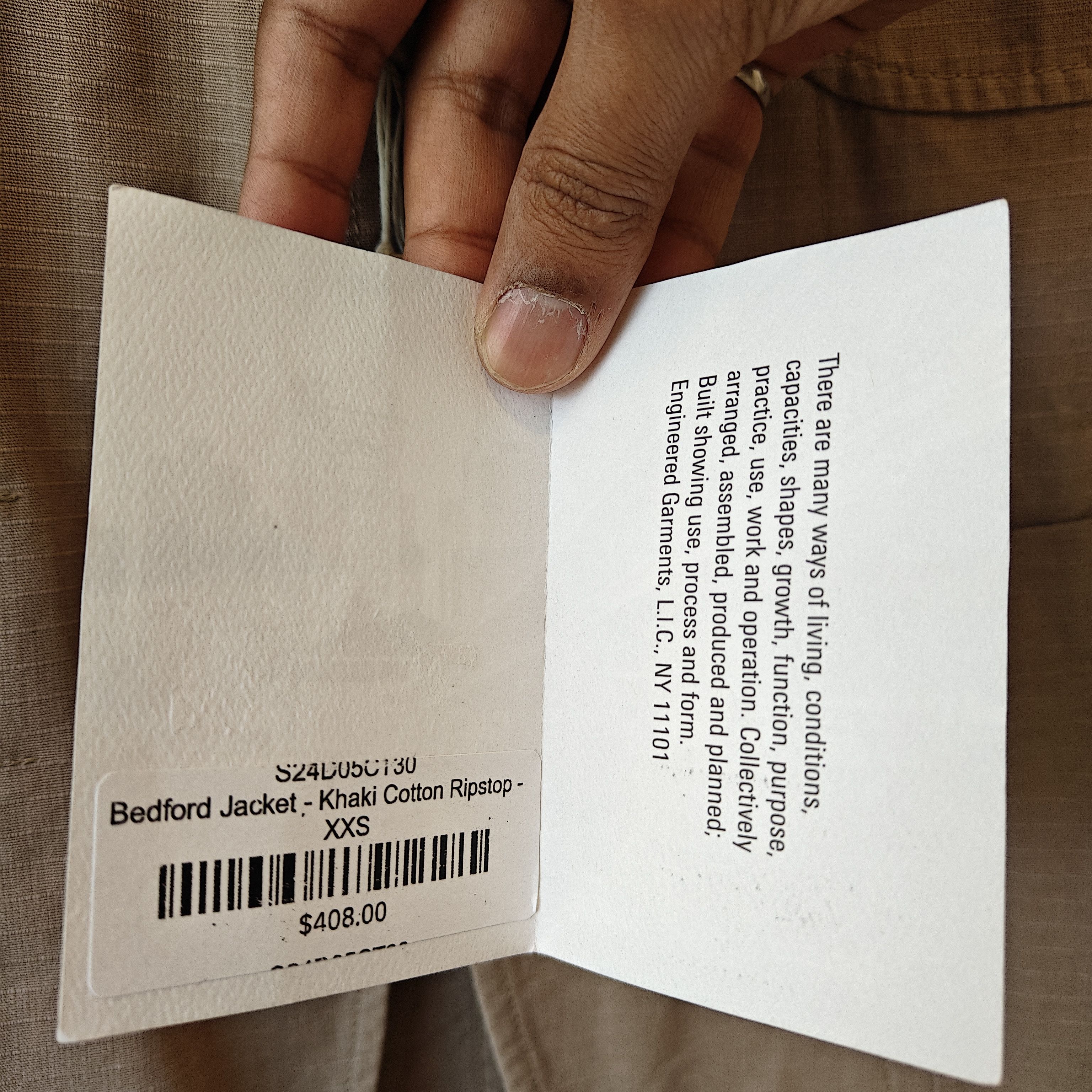 Engineered Garments NWT Bedford Suit Jacket / Blazer Size XXS Fits Size S Khaki Size US S / EU 44-46 / 1 - 5 Thumbnail