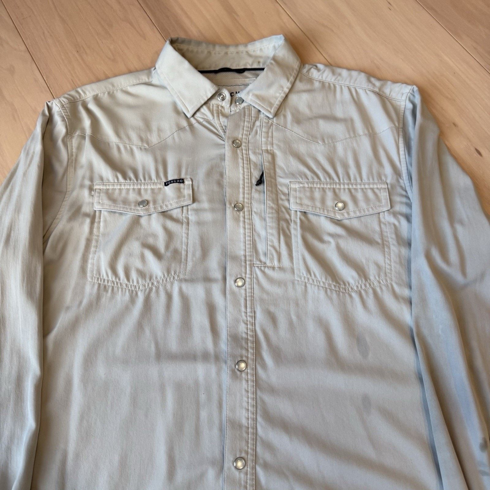 Arc'teryx Poncho Snap Shirt M Slim Fit Beige Long Sleeve Button Up Size US M / EU 48-50 / 2 - 3 Thumbnail