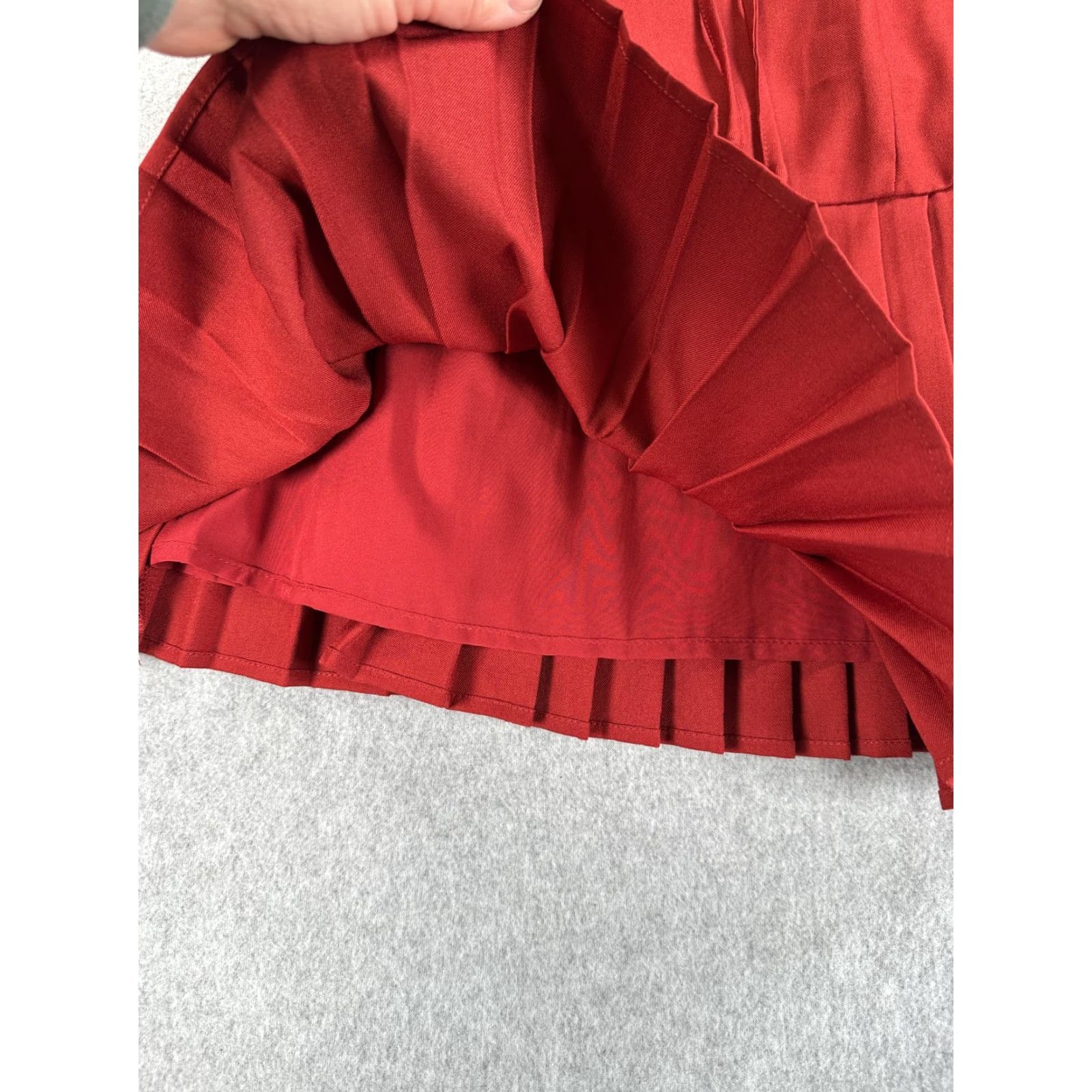 Vintage Beverly and Beck Dress Juniors M Red Mini Fit & Flare Sleeveless Lace Up Sweetheart Neckline Party/Cocktail Casual Size M / US 6-8 / IT 42-44 - 7 Thumbnail