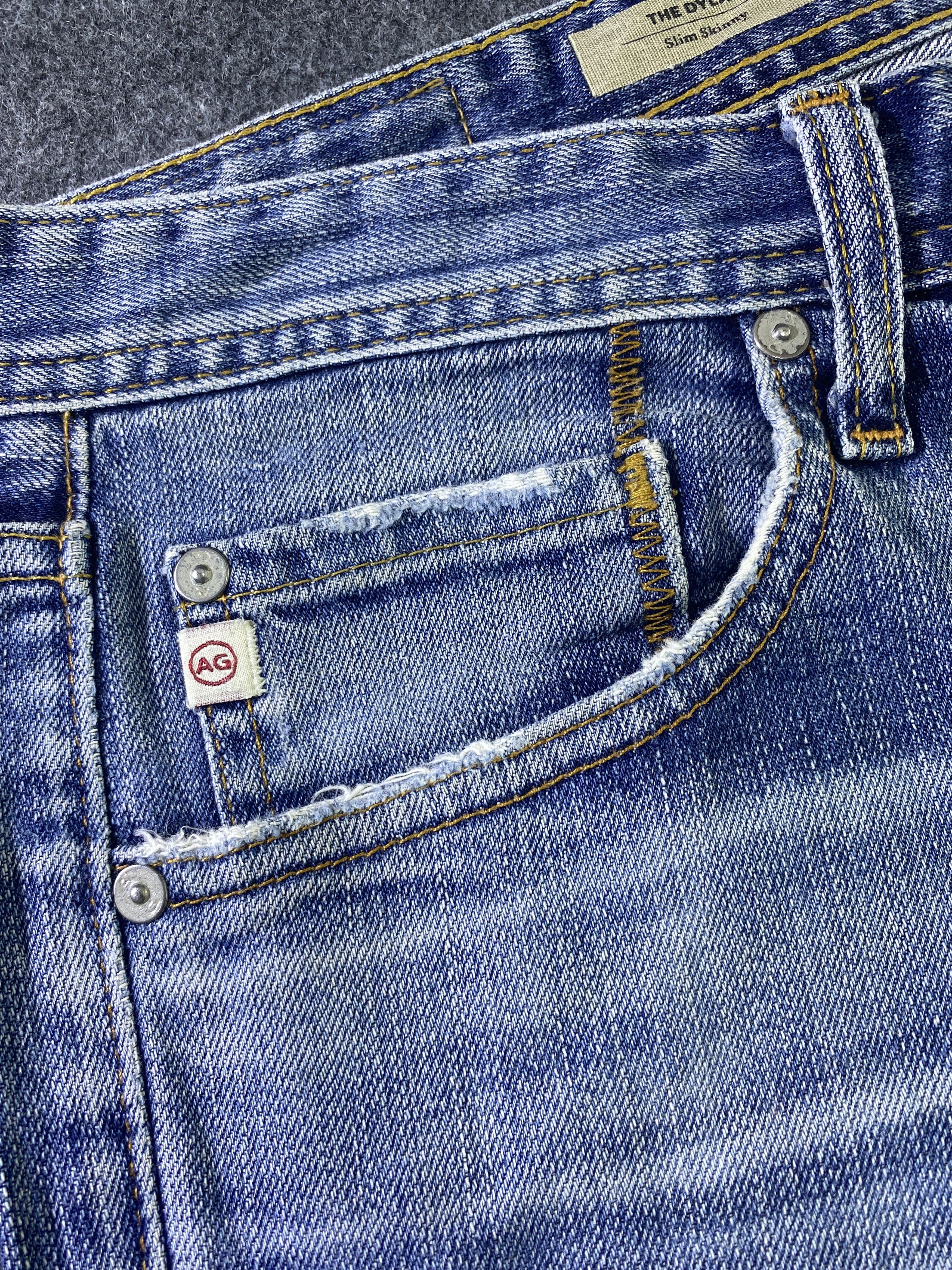AG Adriano Goldschmied AG Adriano Goldschmied Blue Wash Denim - J941 Size 32" / US 10 / IT 46 - 7 Thumbnail