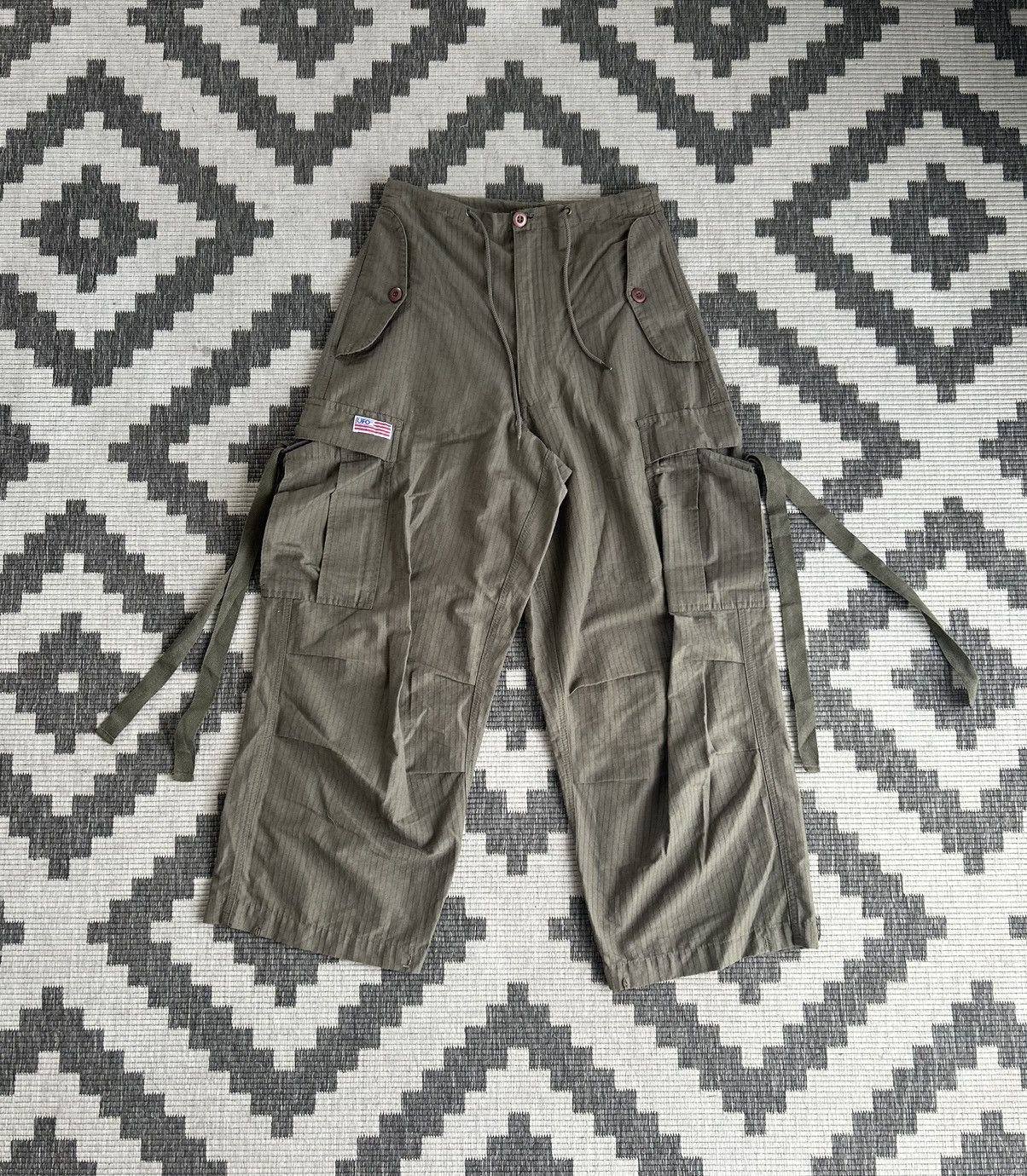 image of Vintage Ufo Military Pants (Unisex) in Khaki, Men's (Size 30)