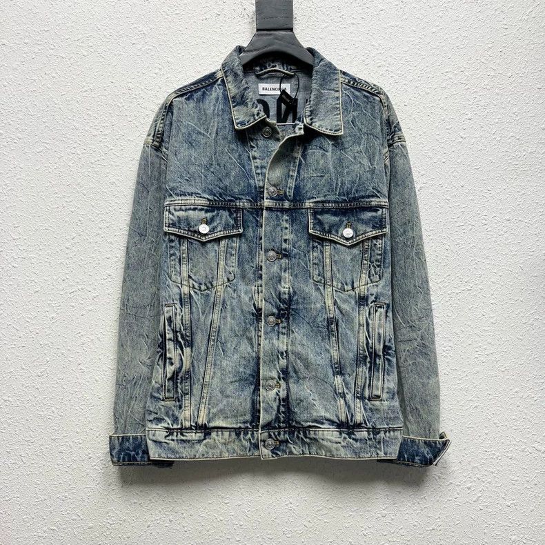 Balenciaga size 34 Marble denim jacket