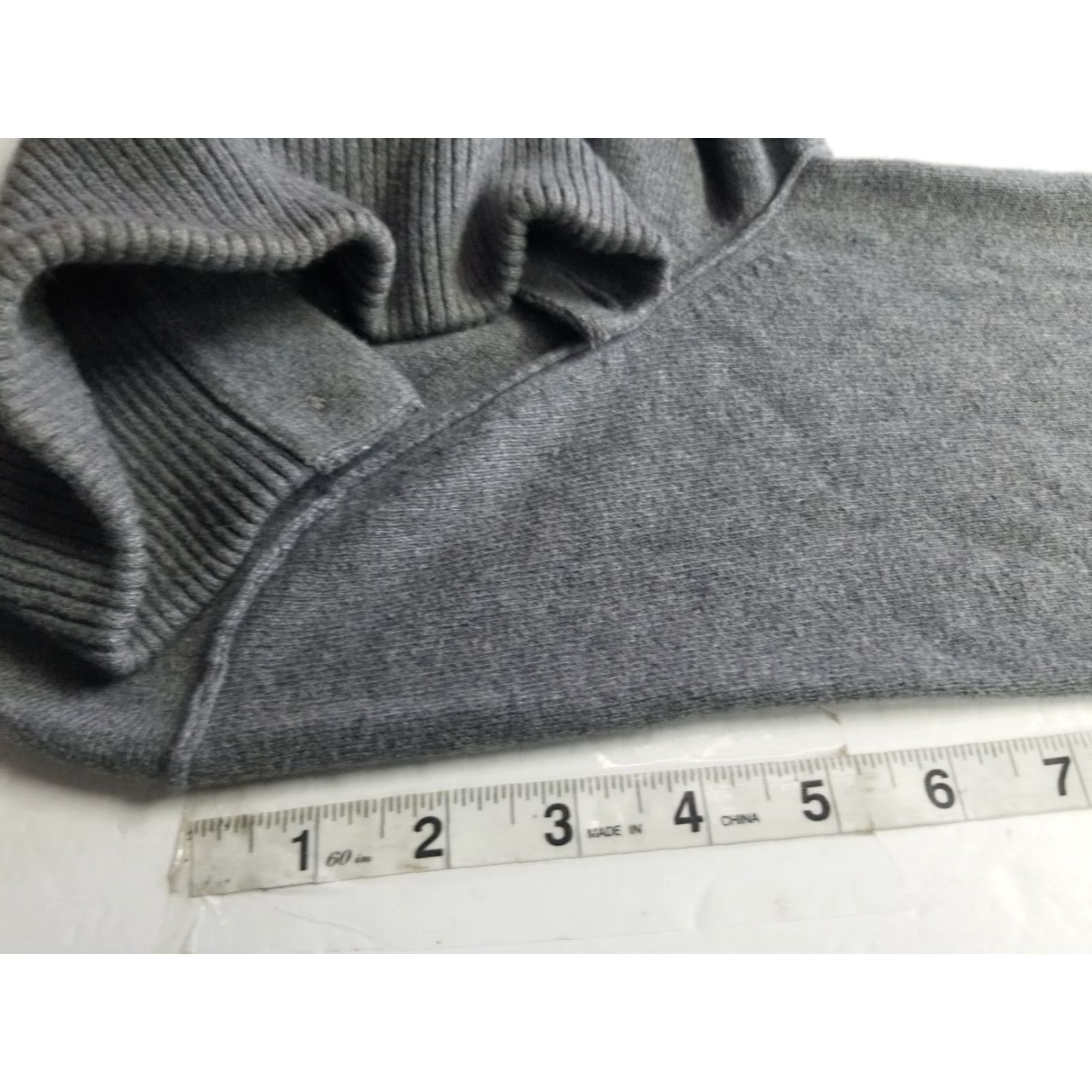 Banana Republic Banana Republic Sweater Mens Small Cotton Cashmere Gray Long Sleeve Mock Neck Size US S / EU 44-46 / 1 - 7 Thumbnail