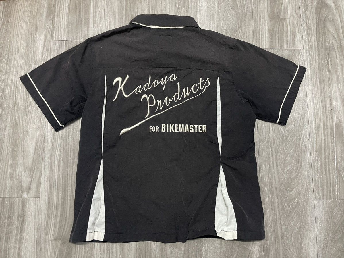 image of Vintage Kadoya Racing Spirit Bowling Shirt in Black, Men's (Size Small)