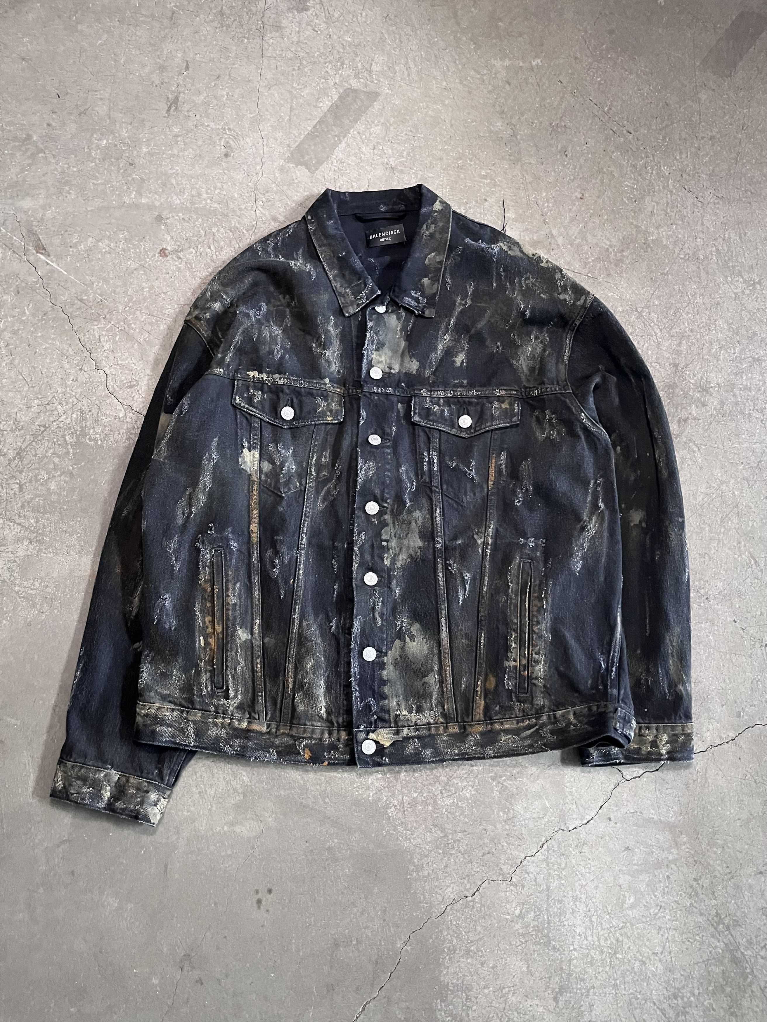 Balenciaga SS23 ‘Mud Show’ Super Destroyed Trucker Size US M / EU 48-50 / 2 - 1 Thumbnail