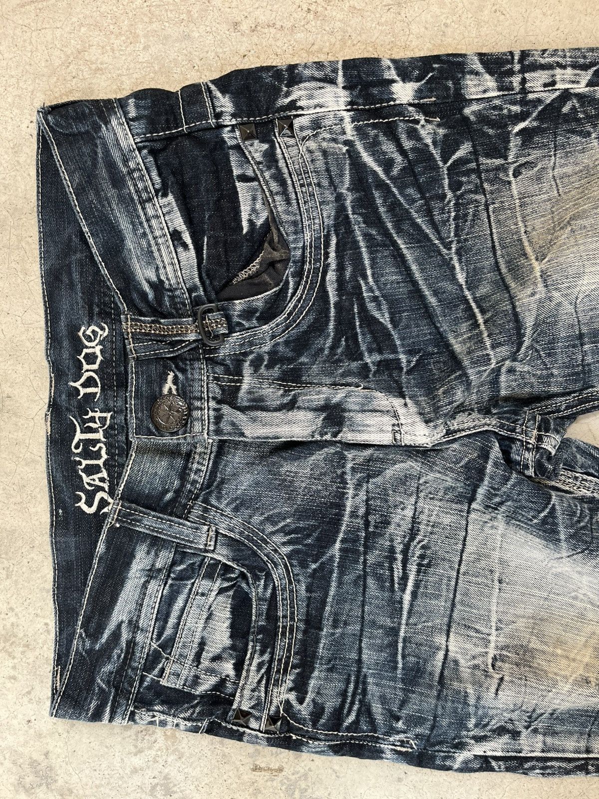 If Six Was Nine Salty Dog Flare distressed western jeans Size US 30 / EU 46 - 4 Thumbnail