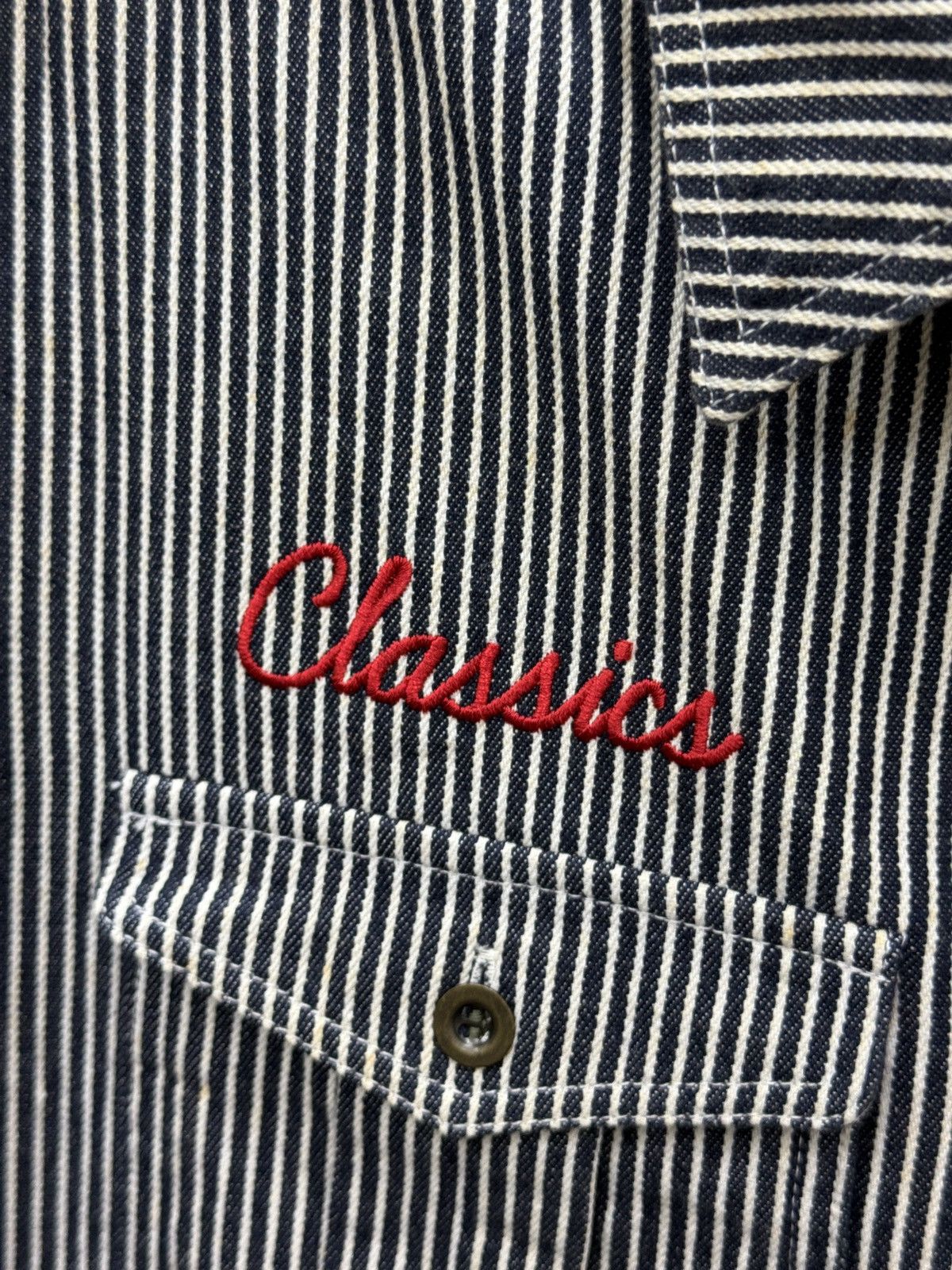 Japanese Brand 🔥🔥🔥ARCHIVE INTERBREED HICKORY SHIRTS PULLOVER Size US M / EU 48-50 / 2 - 5 Thumbnail