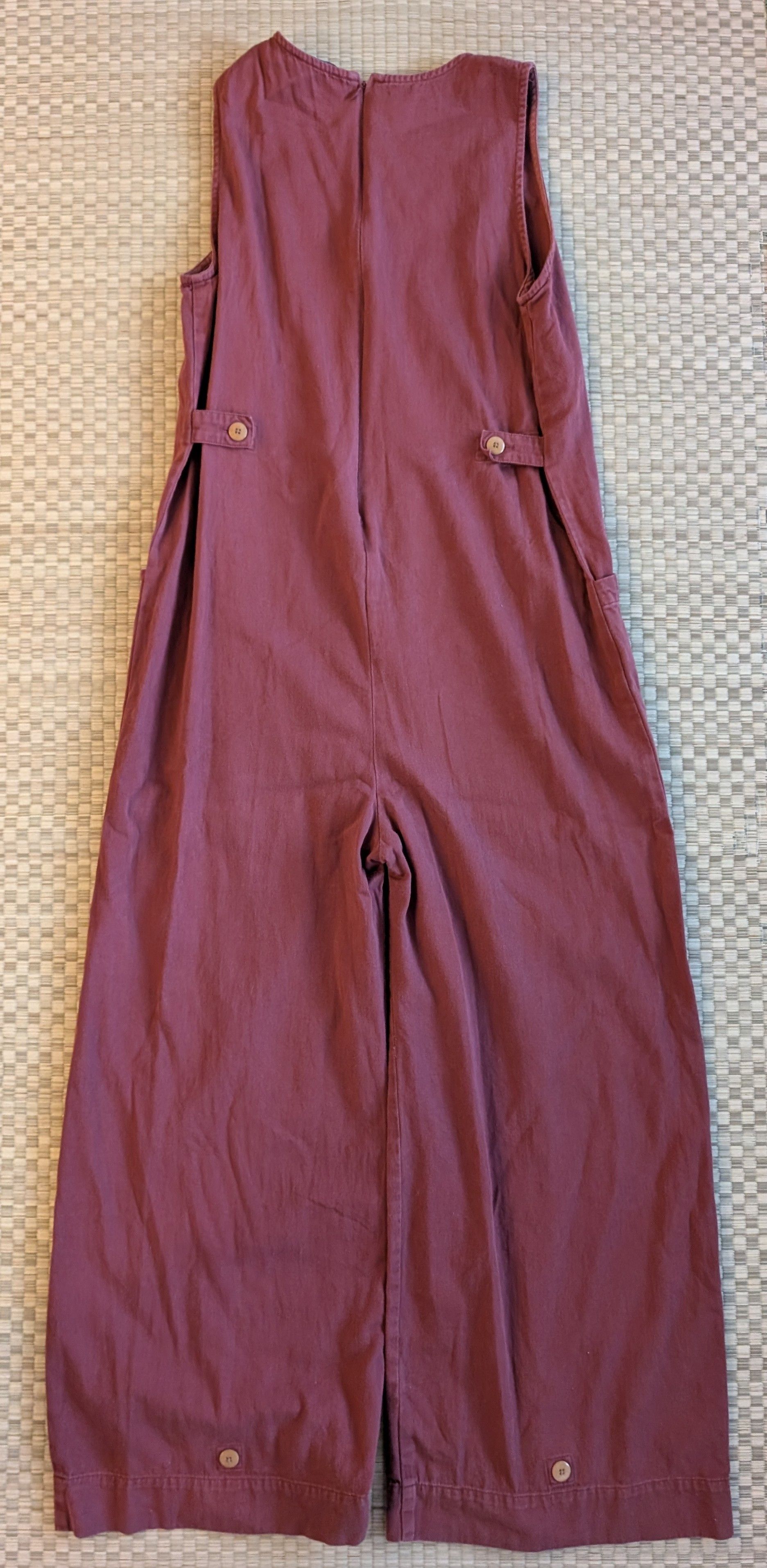 Ilana Kohn Ilana Kohn Milo Jumpsuit Muted Red 100% Cotton Made in USA Size 34" / US 12 / IT 48 - 2 Thumbnail