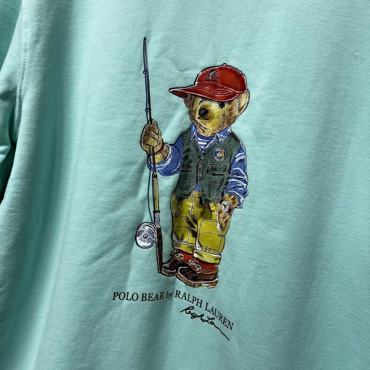 Polo Ralph Lauren Polo Ralph Lauren Fishing Bear Crew Neck Sweatshirt NEW NWT Size US XL / EU 56 / 4 - 7 Thumbnail
