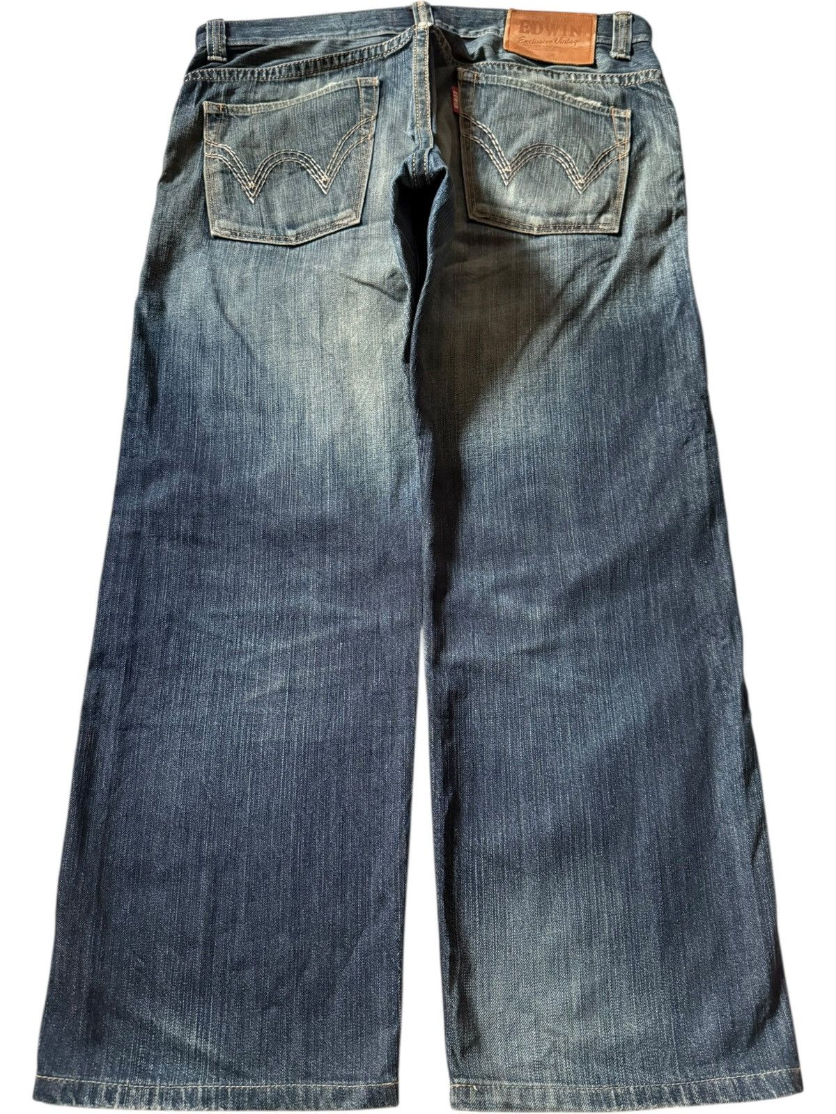 Edwin Exclusive Vintage Edwin XV Mud Wash Distress Baggy Jeans Size US 39 - 2 Thumbnail