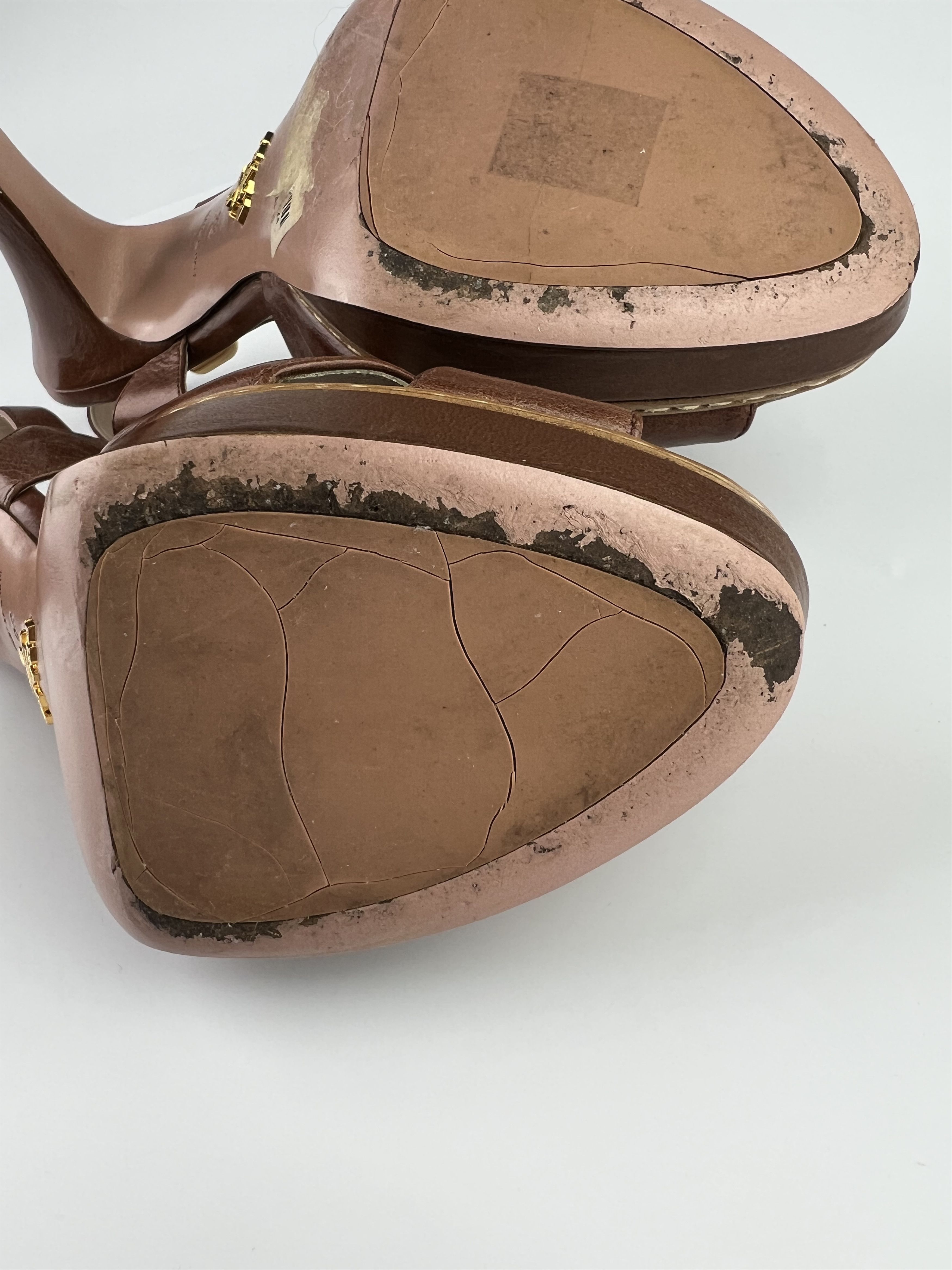 Prada Prada Brown Heels Size 38 Size US 8 / IT 38 - 16 Thumbnail