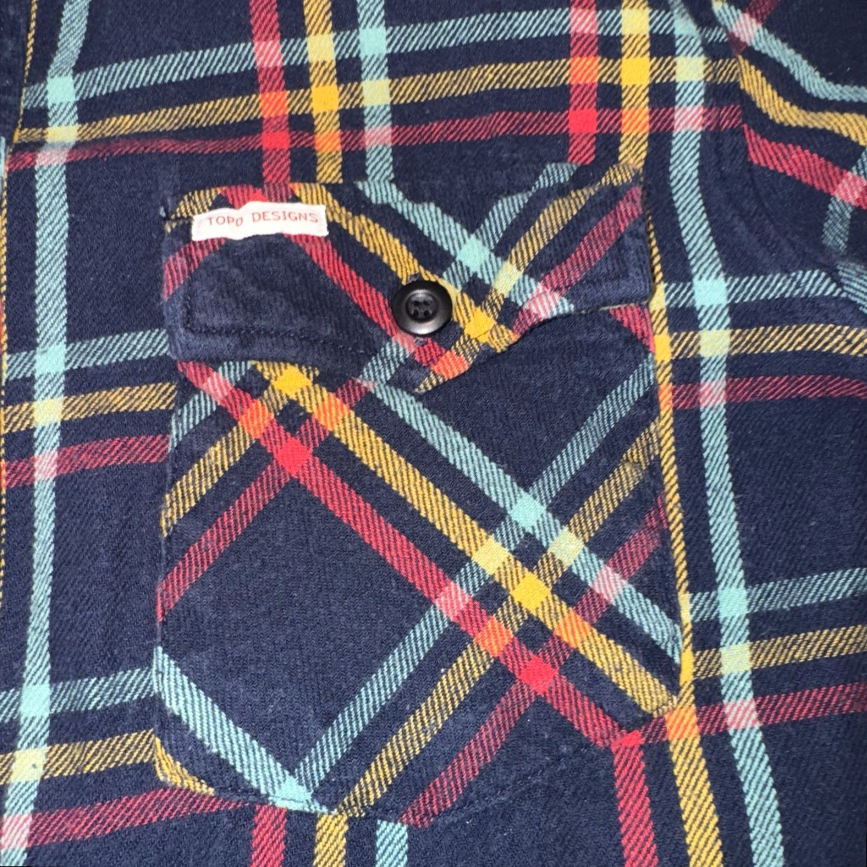 Topo Designs Topo Designs Mountain Flannel Shirt Mens Size Small Navy Blue Plaid Pockets Button-Up Cotton Workwear Long Sleeve Vintage? No Size US S / EU 44-46 / 1 - 3 Thumbnail