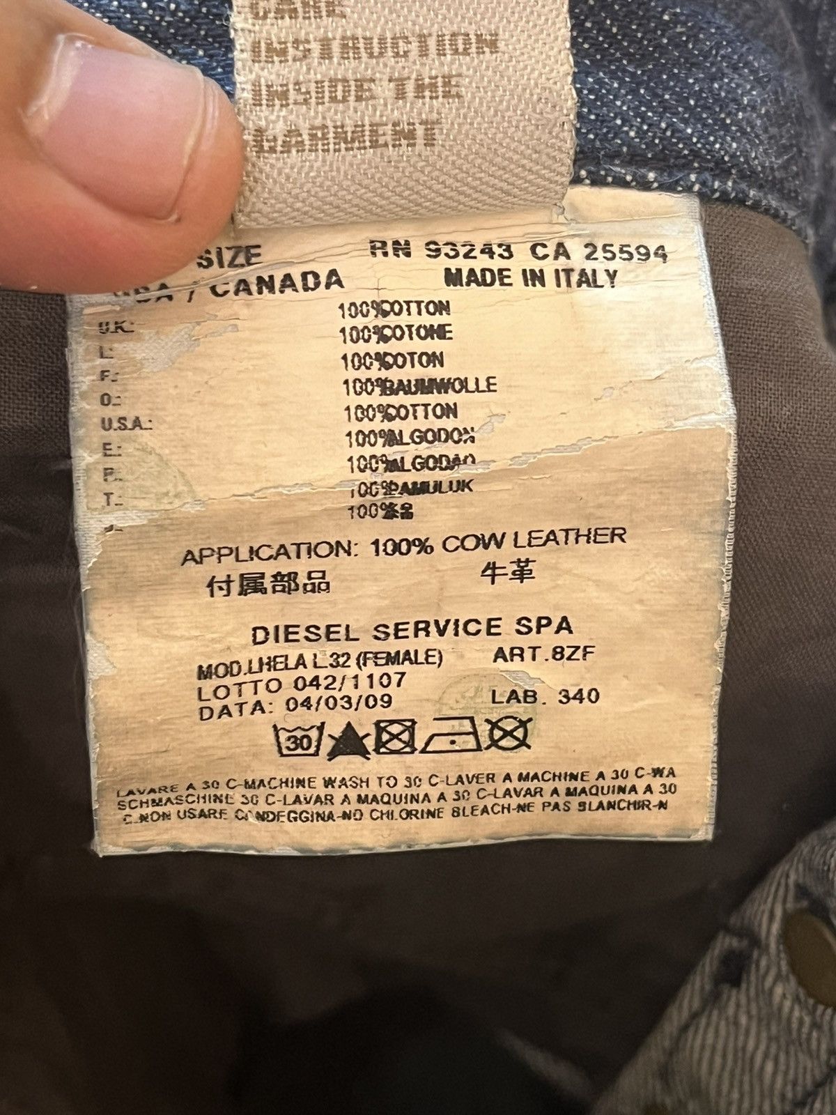 Diesel Vintage Diesel Lhela Ripped Distressed Denim Size US 31 - 13 Thumbnail