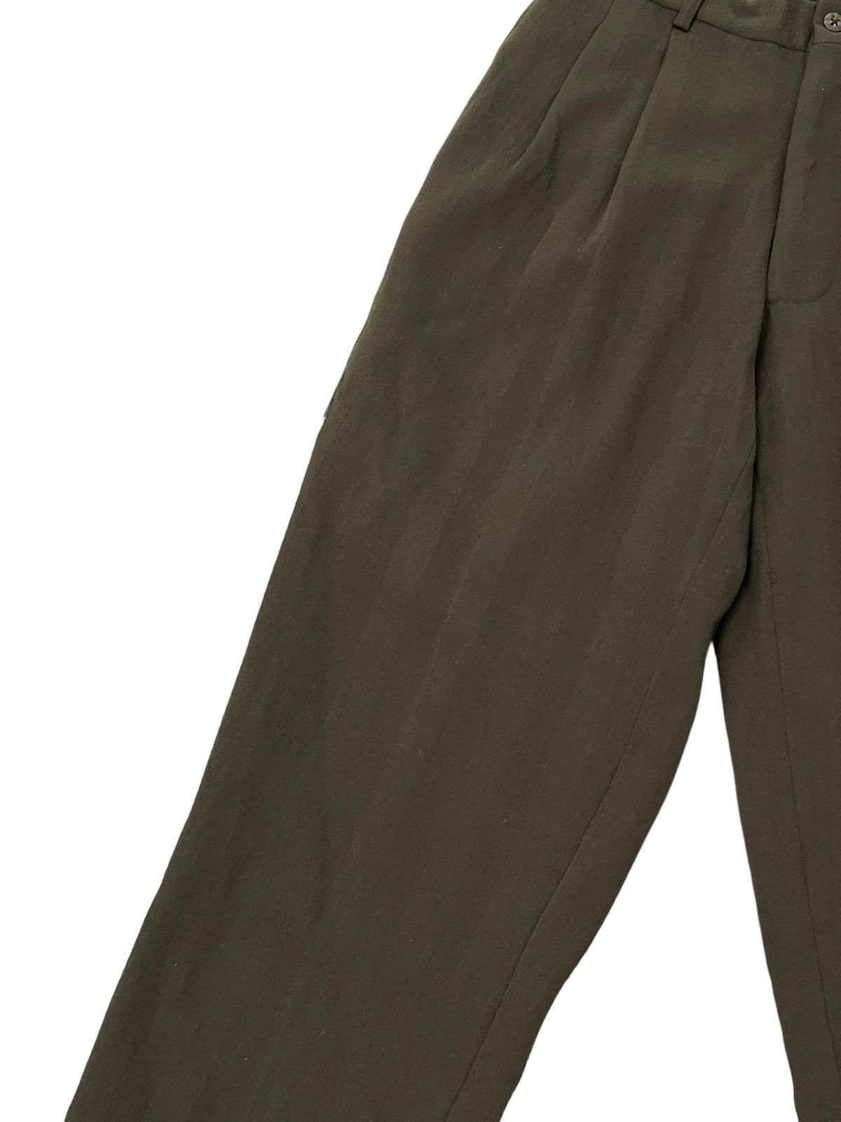 Japanese Brand Wide Baggy Tapered 90s Scoll Wool Trouser 6🟦2 Size US 28 / EU 44 - 14 Thumbnail