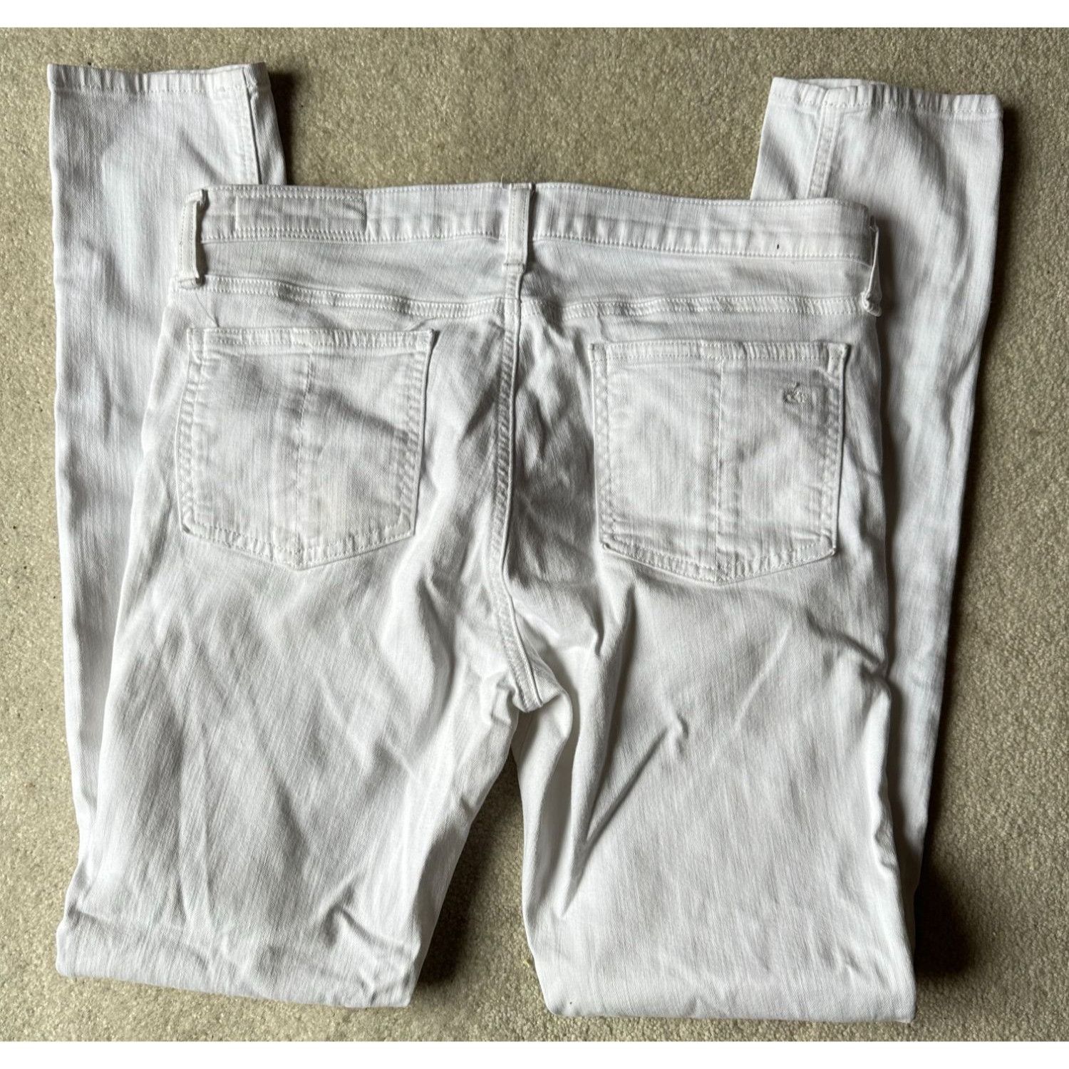 Rag & Bone Rag & Bone white skinny jeans, soft stretchy denim sz 30 Size 30" / US 8 / IT 44 - 8 Thumbnail