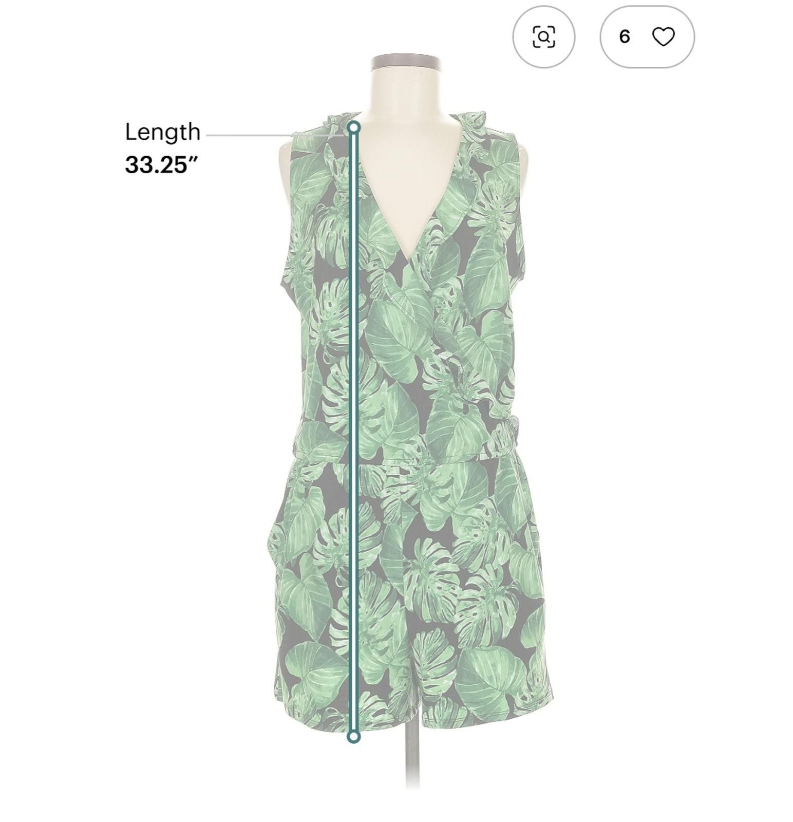 Other White House Black Market Tropical Print Romper Size M Size 32" / US 10 / IT 46 - 4 Thumbnail