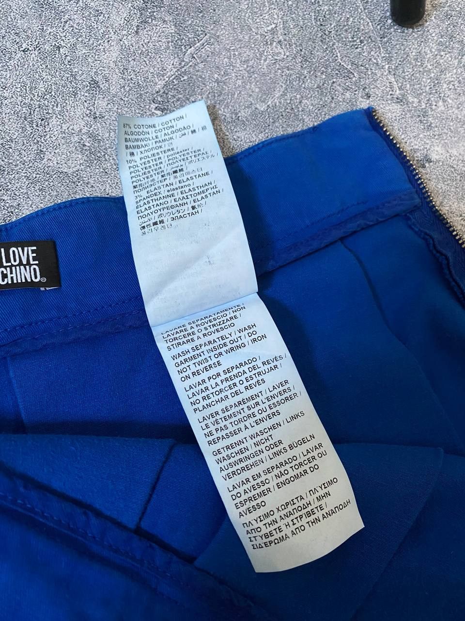 Moschino Mini skirt Love Moschino Blue Harts Size 27" / US 4 / IT 40 - 13 Thumbnail