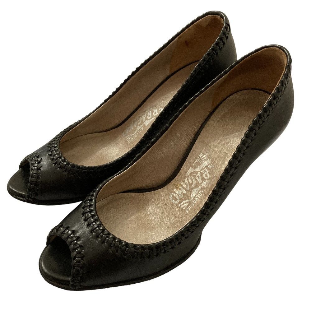 Salvatore Ferragamo Salvatore Ferragamo Salvatore Ferragamo Leather Open Toe Pumps Leather Shoes DUTY FREE for USA Size ONE SIZE - 1 Thumbnail