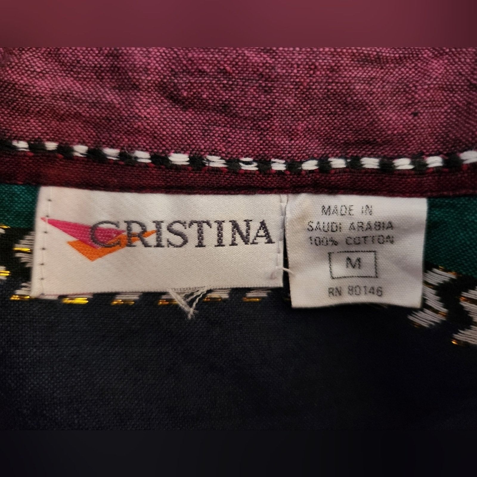 Vintage Vintage 90s Cristina Western Button Down Medium Size M / US 6-8 / IT 42-44 - 8 Thumbnail