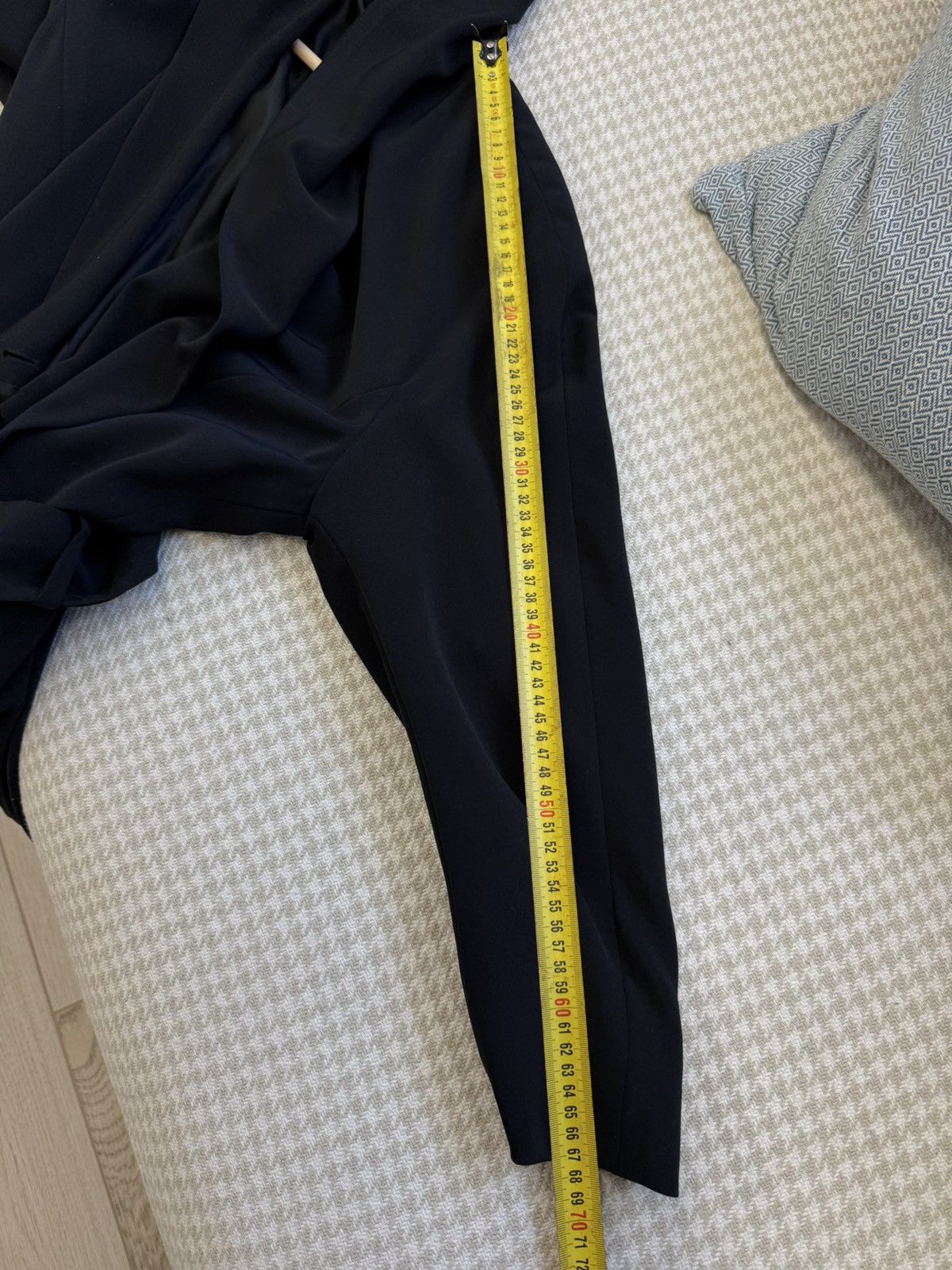 Jil Sander Archive 80-90s Jil Sander + West Germany Black Dress Coat Size M / US 6-8 / IT 42-44 - 17 Thumbnail
