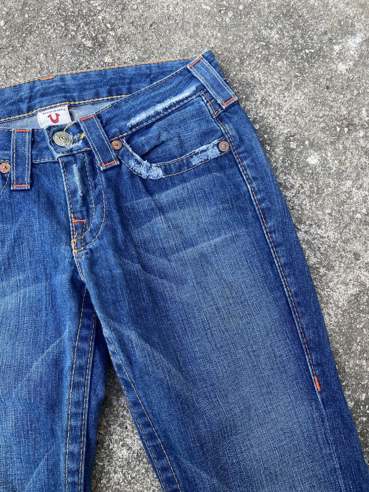 Japanese Brand × Le Grande Bleu (L.G.B.) × True Religion True Religion Flare Distressed Denim Size 26" / US 2 / IT 38 - 9 Thumbnail