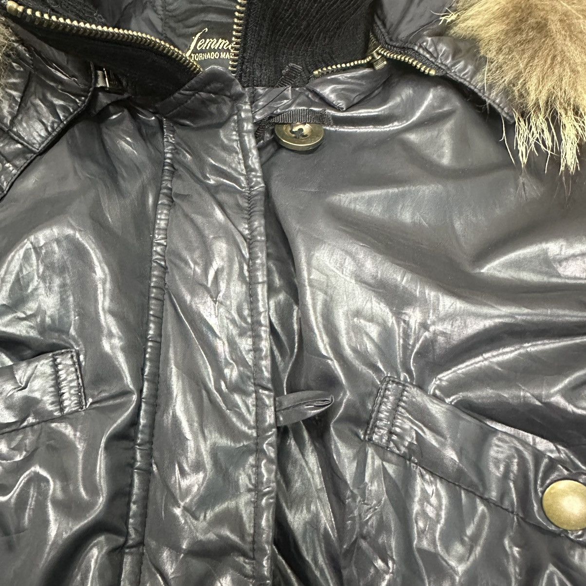 Tornado Mart Tornado Mart Femme Down Fur Wax Jacket Z160 Size M / US 6-8 / IT 42-44 - 12 Thumbnail