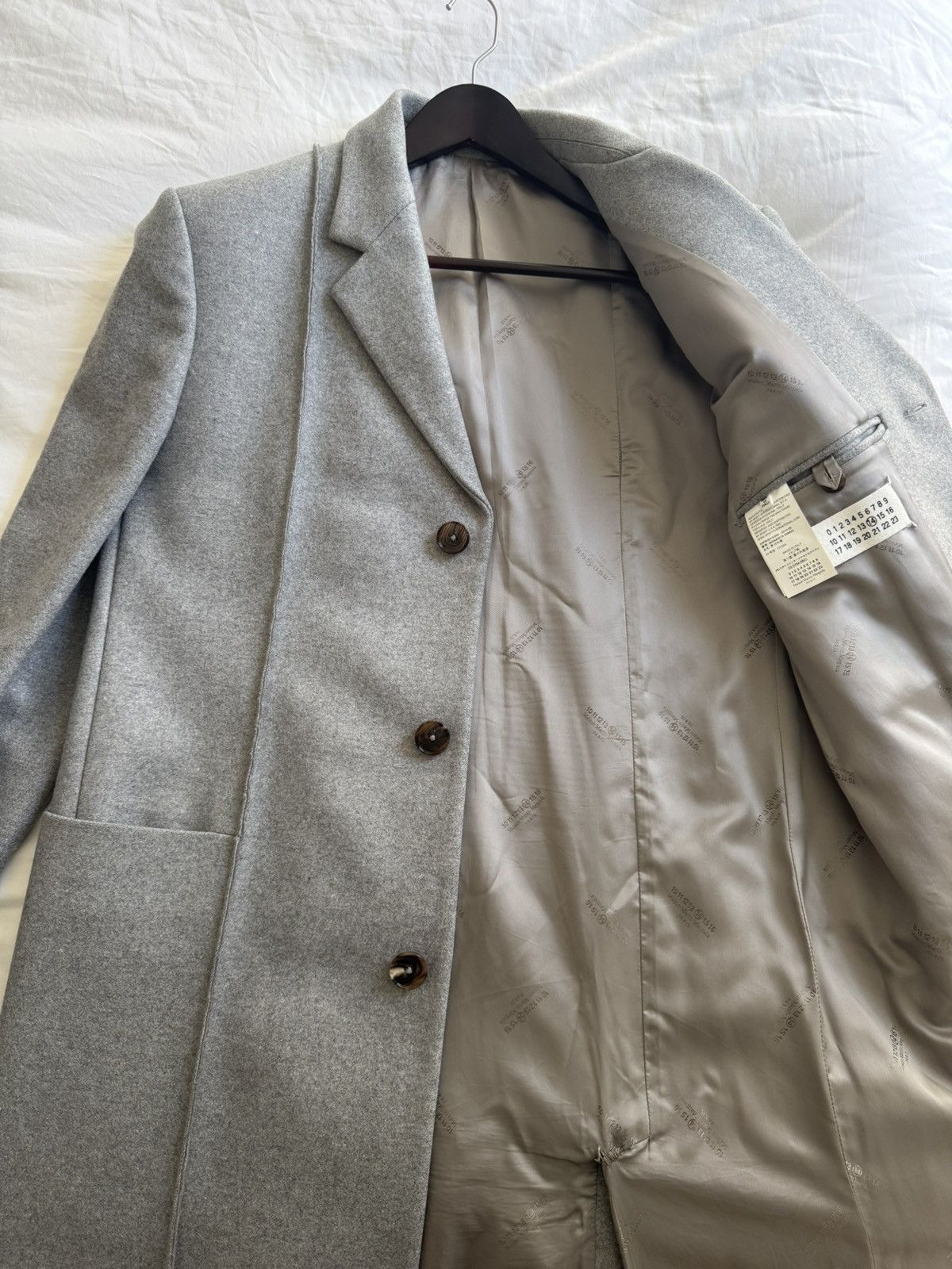 Maison Margiela Maison Martin Margiela Wool Overcoat Grey Size US M / EU 48-50 / 2 - 4 Thumbnail