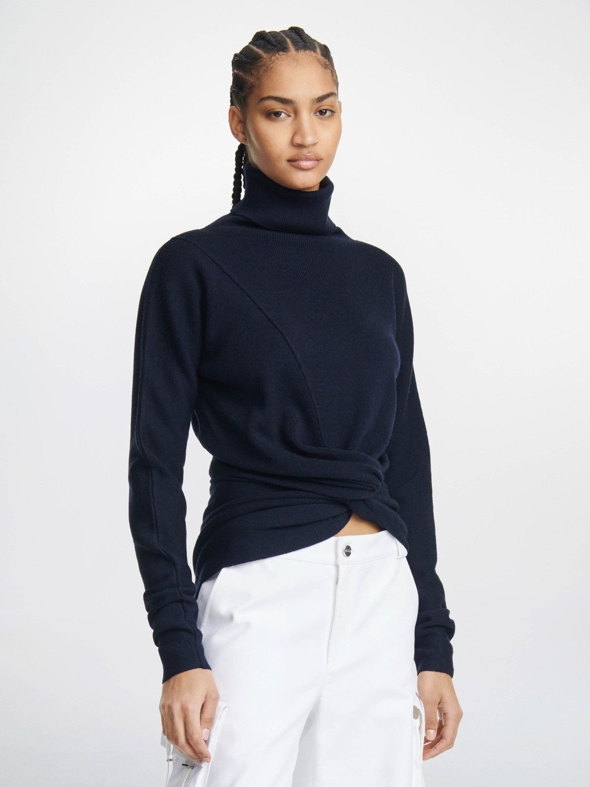 Dion Lee Merino Turtleneck Twist Front Sweater Size US M / EU 48-50 / 2 - 4 Thumbnail