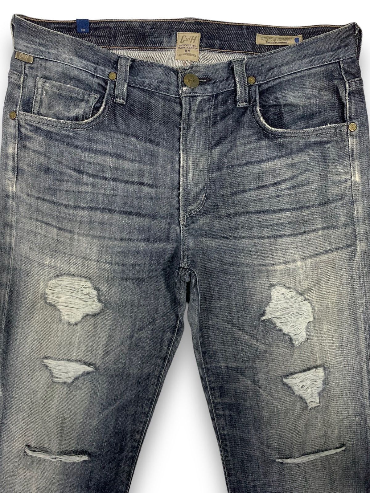 Citizens Of Humanity Vintage Citizens Of Humanity Straight Leg Distressed Denim Size US 32 / EU 48 - 3 Thumbnail