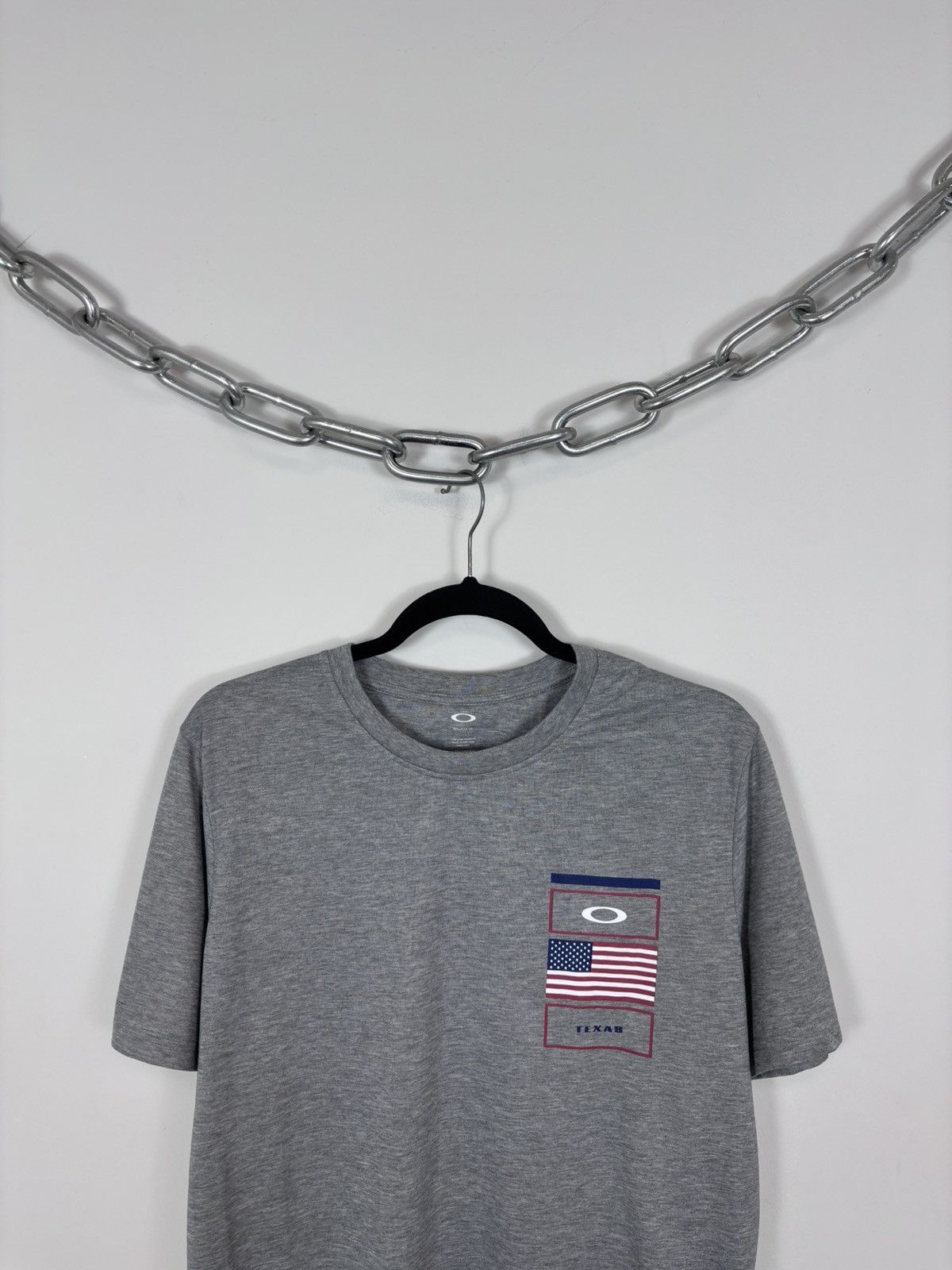 Oakley Oakley Gray Melange NWT Texas USA T-Shirt Tee Men’s Big Logo Size US M / EU 48-50 / 2 - 5 Thumbnail