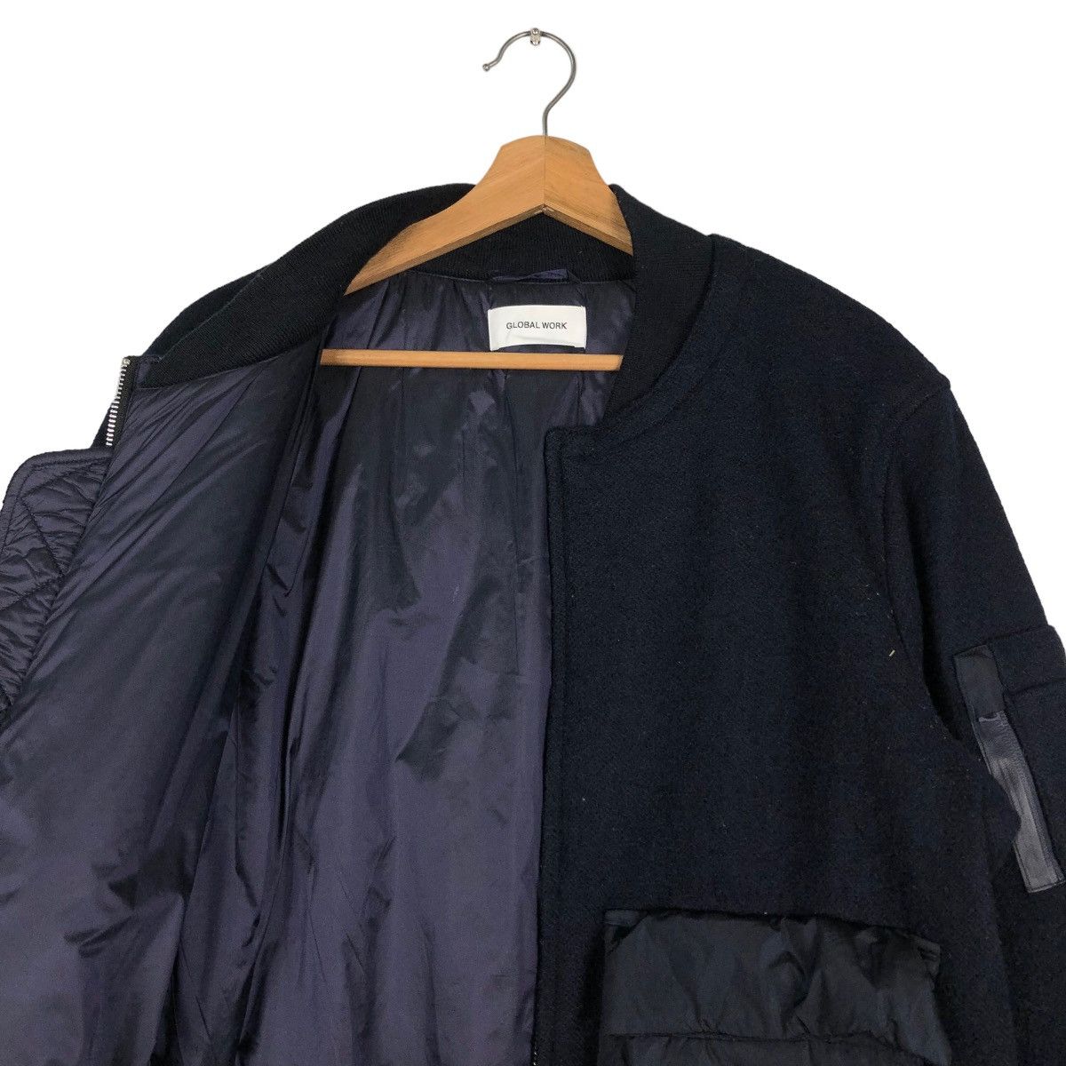 Japanese Brand 📌VINTAGE BOMBER JACKET BIG POCKET GLOBAL WORK JAPAN Size US XL / EU 56 / 4 - 13 Thumbnail