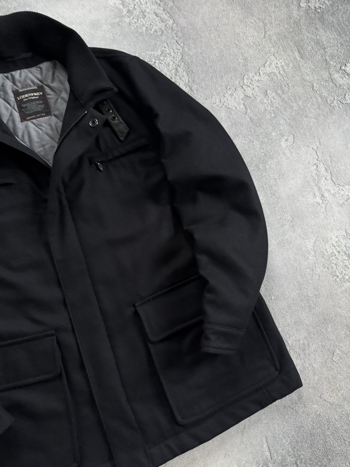 Other Lodenfrey 54size black zip coat wool jacket casual Size US L / EU 52-54 / 3 - 4 Thumbnail