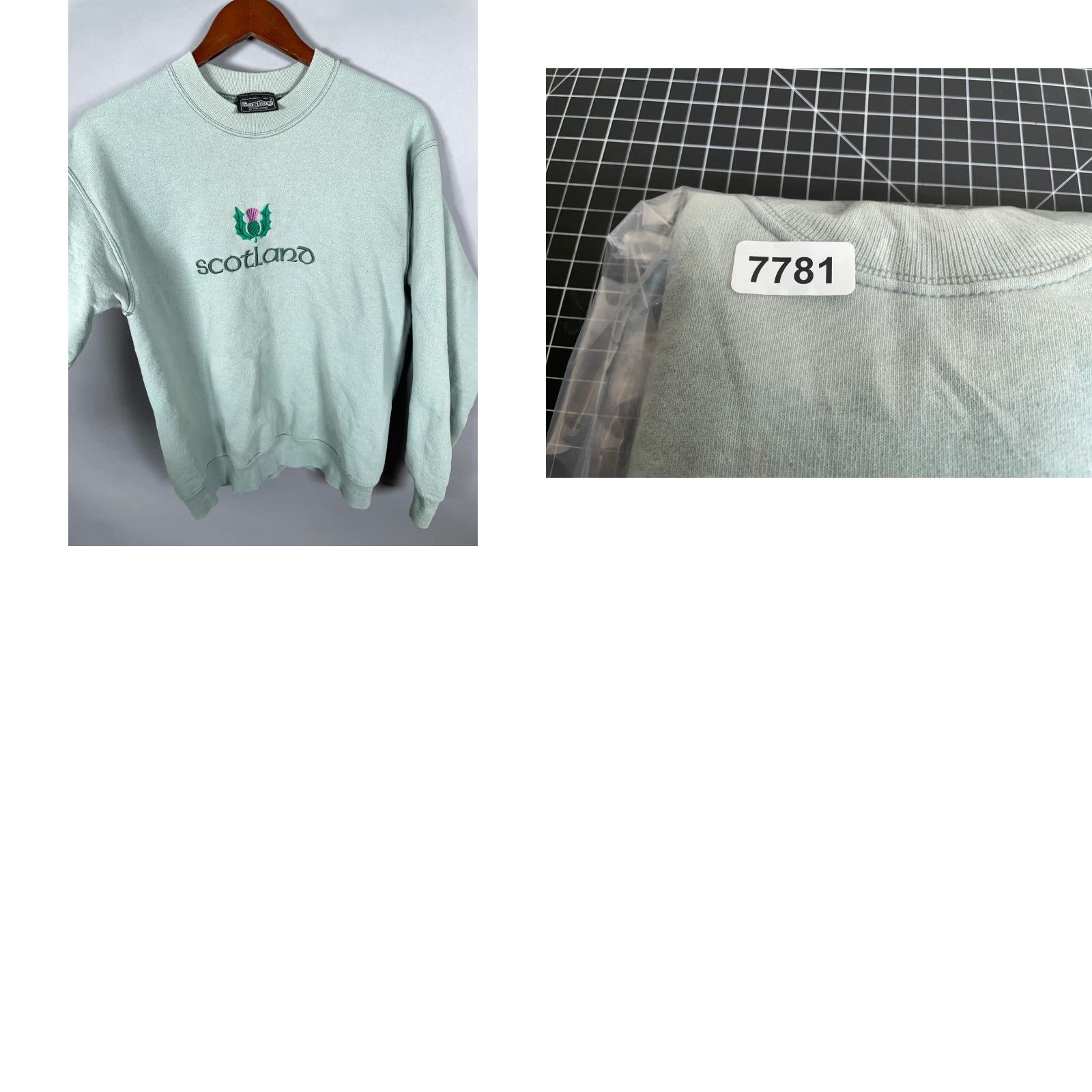 Vintage VINTAGE Scotland Embroidered Thistle Sweatshirt Women's Medium Green Crewneck VTG Size M / US 6-8 / IT 42-44 - 9 Thumbnail