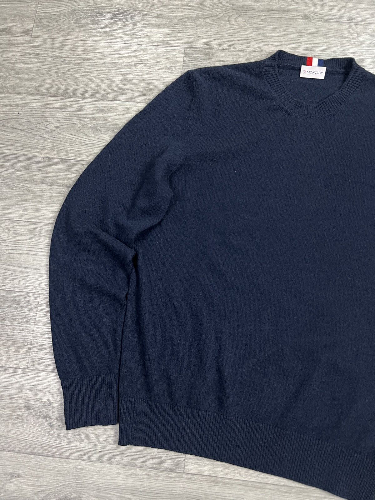 Moncler MONCLER Pullover Sweater Knitwear cashmere Dark Blue Sz XXL Size US XXL / EU 58 / 5 - 6 Thumbnail