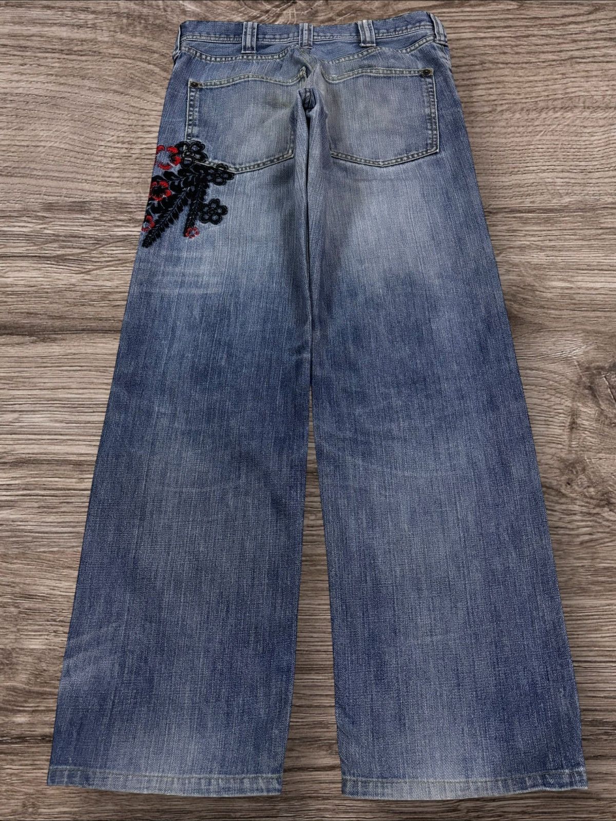 Takeo Kikuchi Y2k Takeo Kikuchi Japan Florish Embroidery Jeans Size 30" / US 8 / IT 44 - 4 Thumbnail