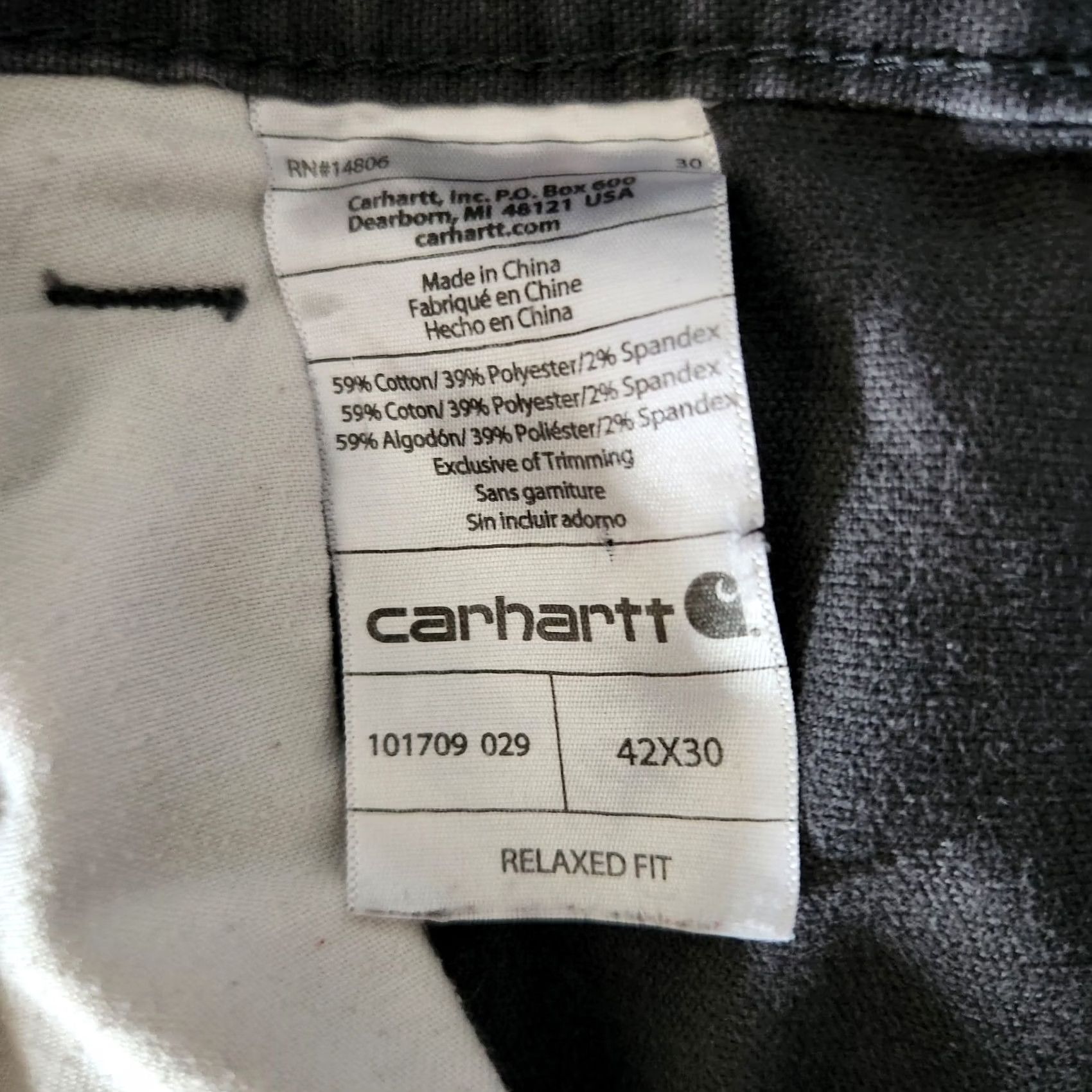 Carhartt Carhartt Full Swing Duck Cryder Pants Mens 42x30 Gray Carpenter Workwear 101709 Size US 42 / EU 58 - 7 Thumbnail