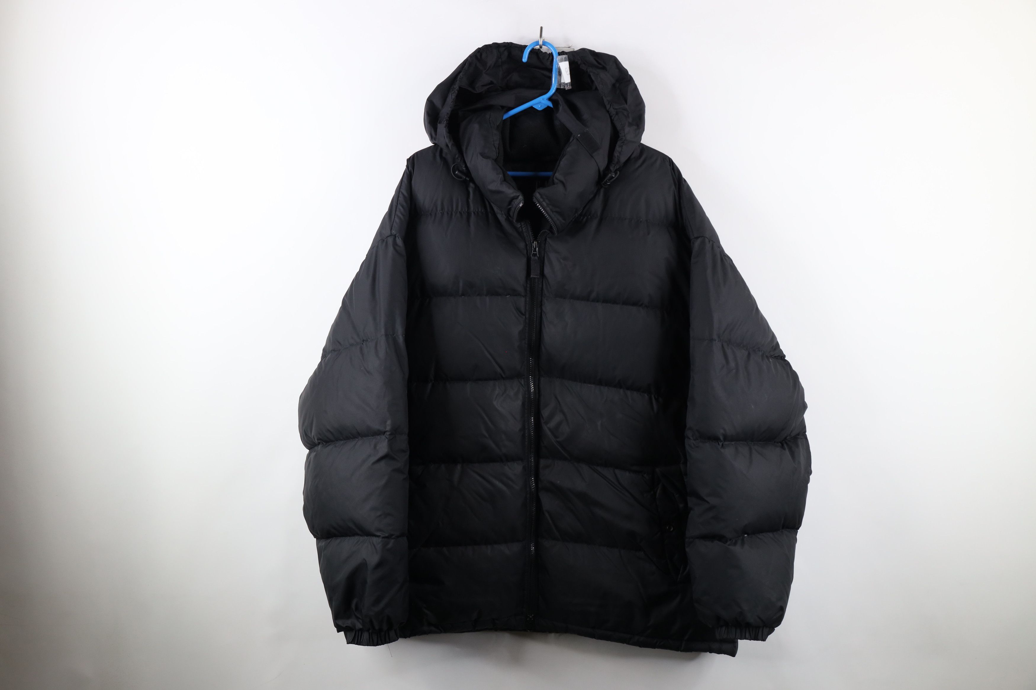 image of 90's Gap Duck Down Fill Hooded Puffer Jacket Black, Men's (Size 2XL)