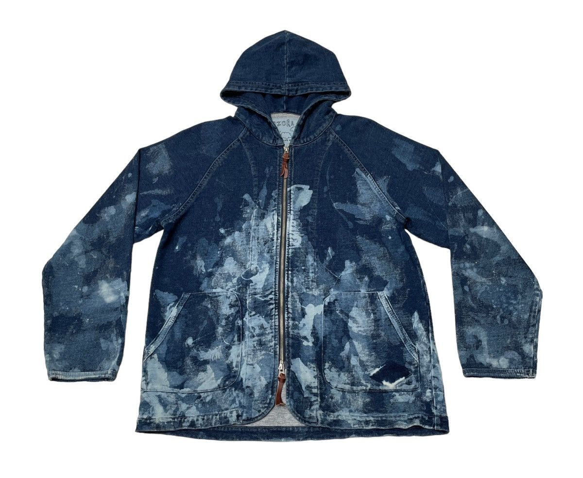 Japanese Brand × Vintage Vintage Aozora Blue Heaven Stretchable Denim Jacket 2000s Size US L / EU 52-54 / 3 - 1 Thumbnail
