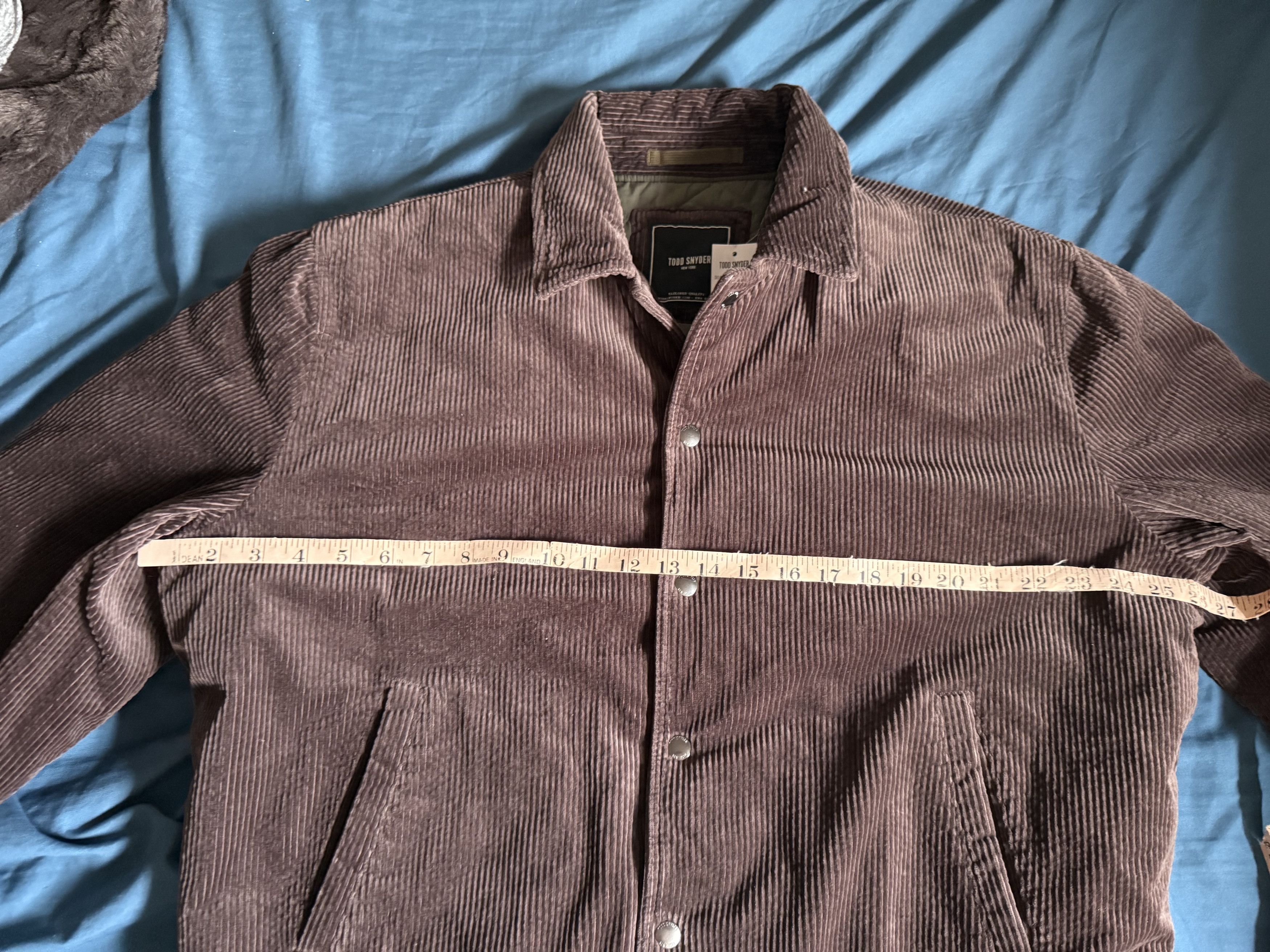Todd Snyder Todd Snyder Corduroy Varsity Jacket in Brown Large $450 Size US L / EU 52-54 / 3 - 5 Thumbnail