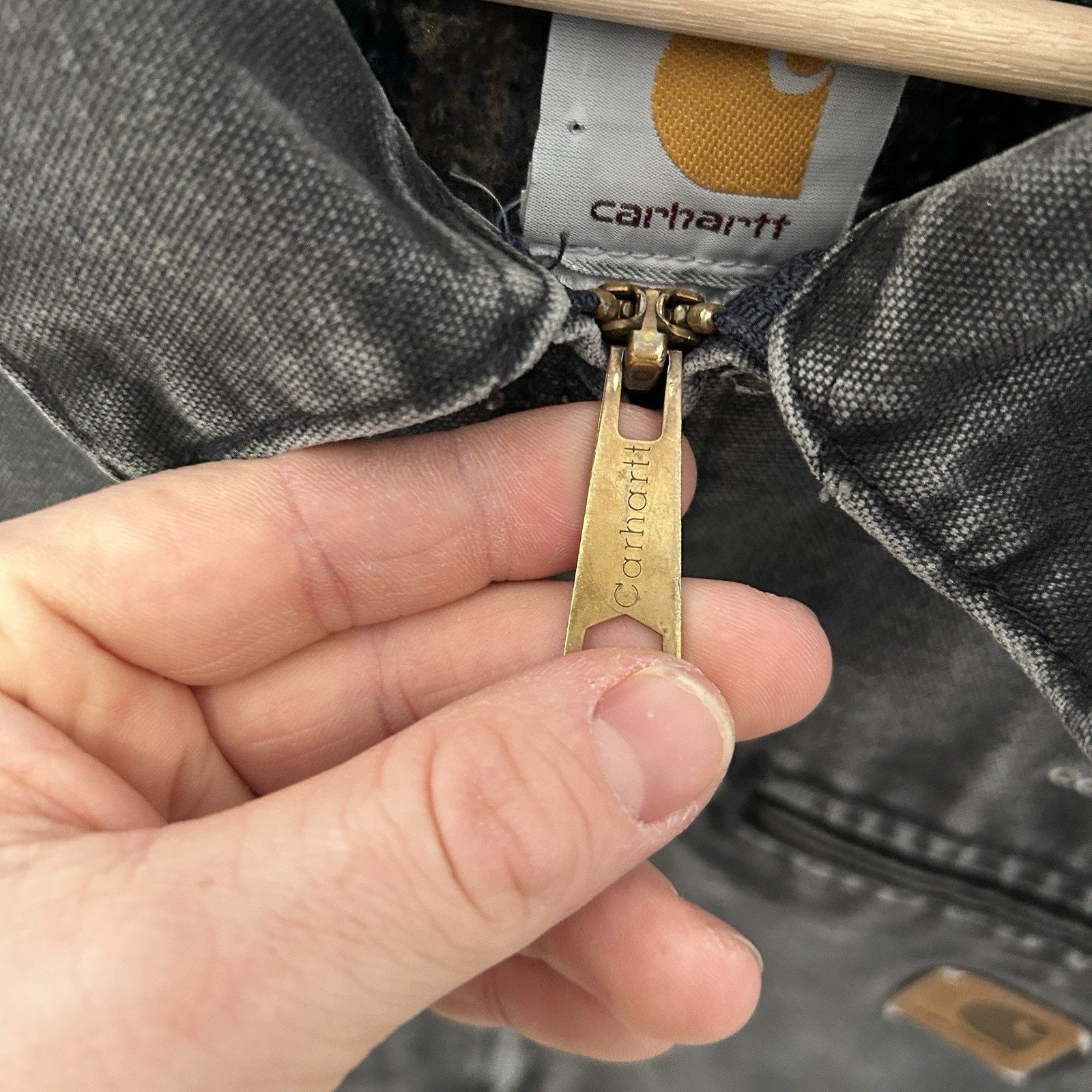 Carhartt Y2K Carhartt Blanket-Lined Detroit Jacket “Gravel/Grey” J97 Size US XXL / EU 58 / 5 - 13 Thumbnail