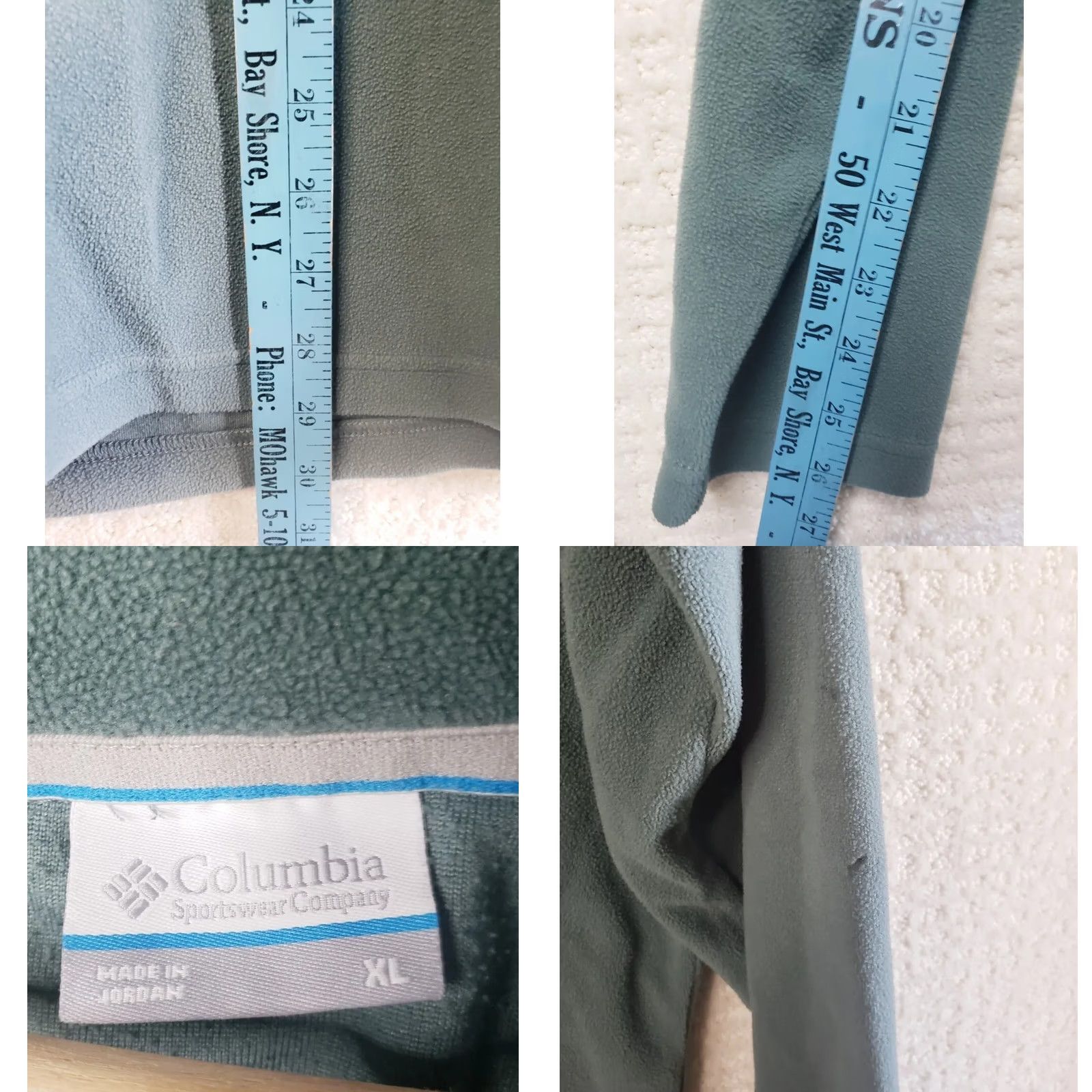 Vintage Columbia Sweater Mens XL 1/4 Zip Mock Neck Fleece Pullover Green Size US XL / EU 56 / 4 - 8 Thumbnail