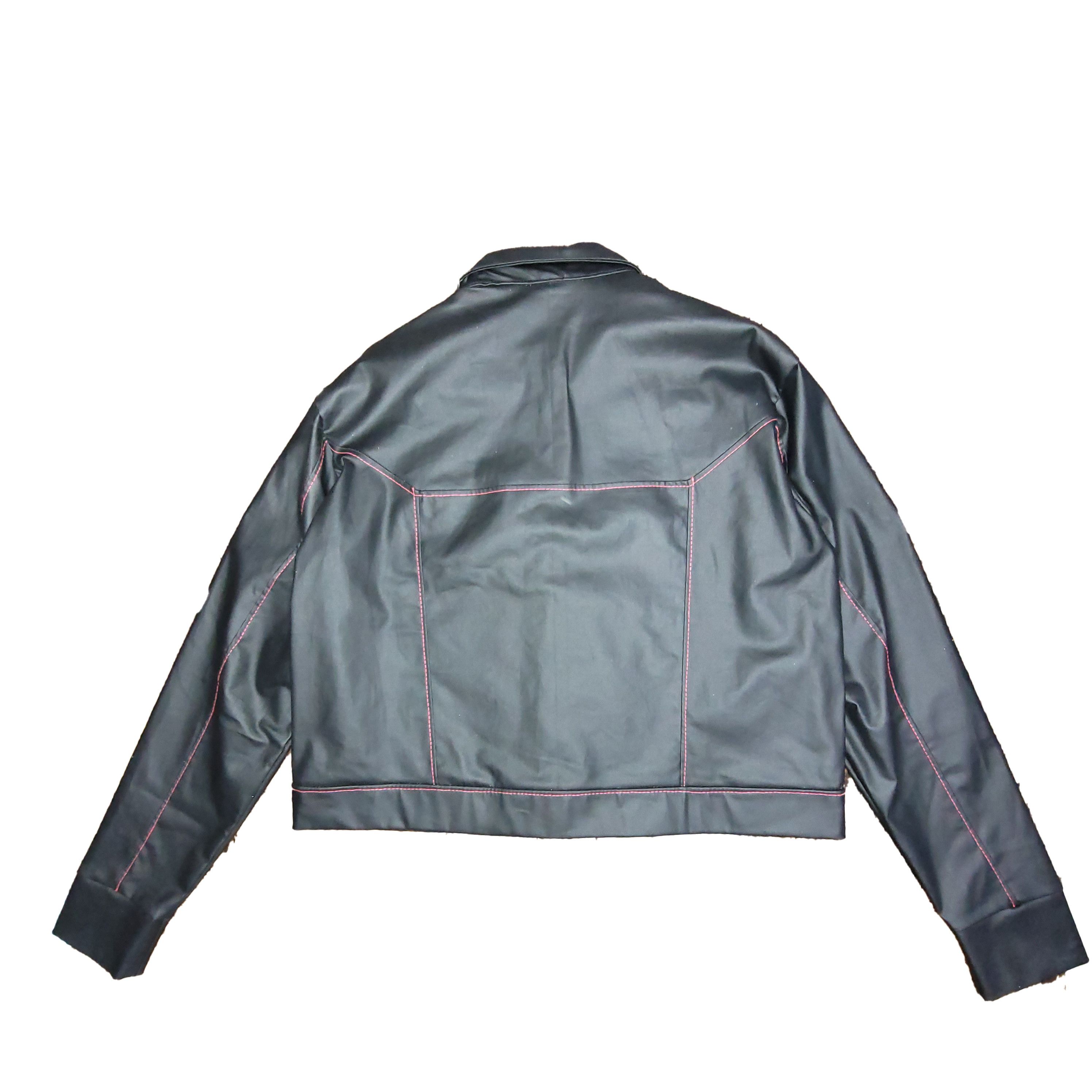Designer Cropped Coated Denim Cropped Jacket Size US S / EU 44-46 / 1 - 2 Thumbnail